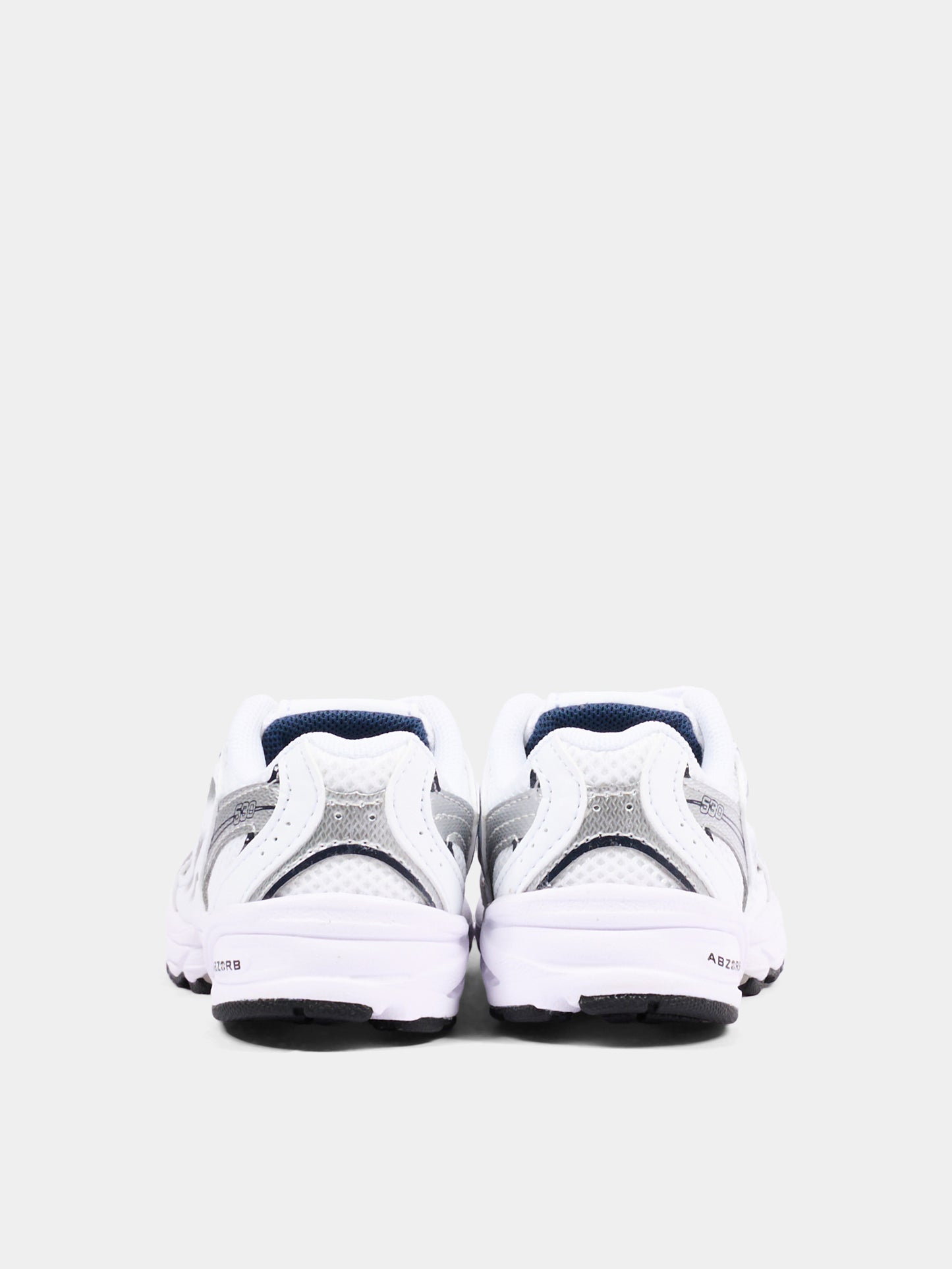 White 530 Bungee Lace sneakers for kids