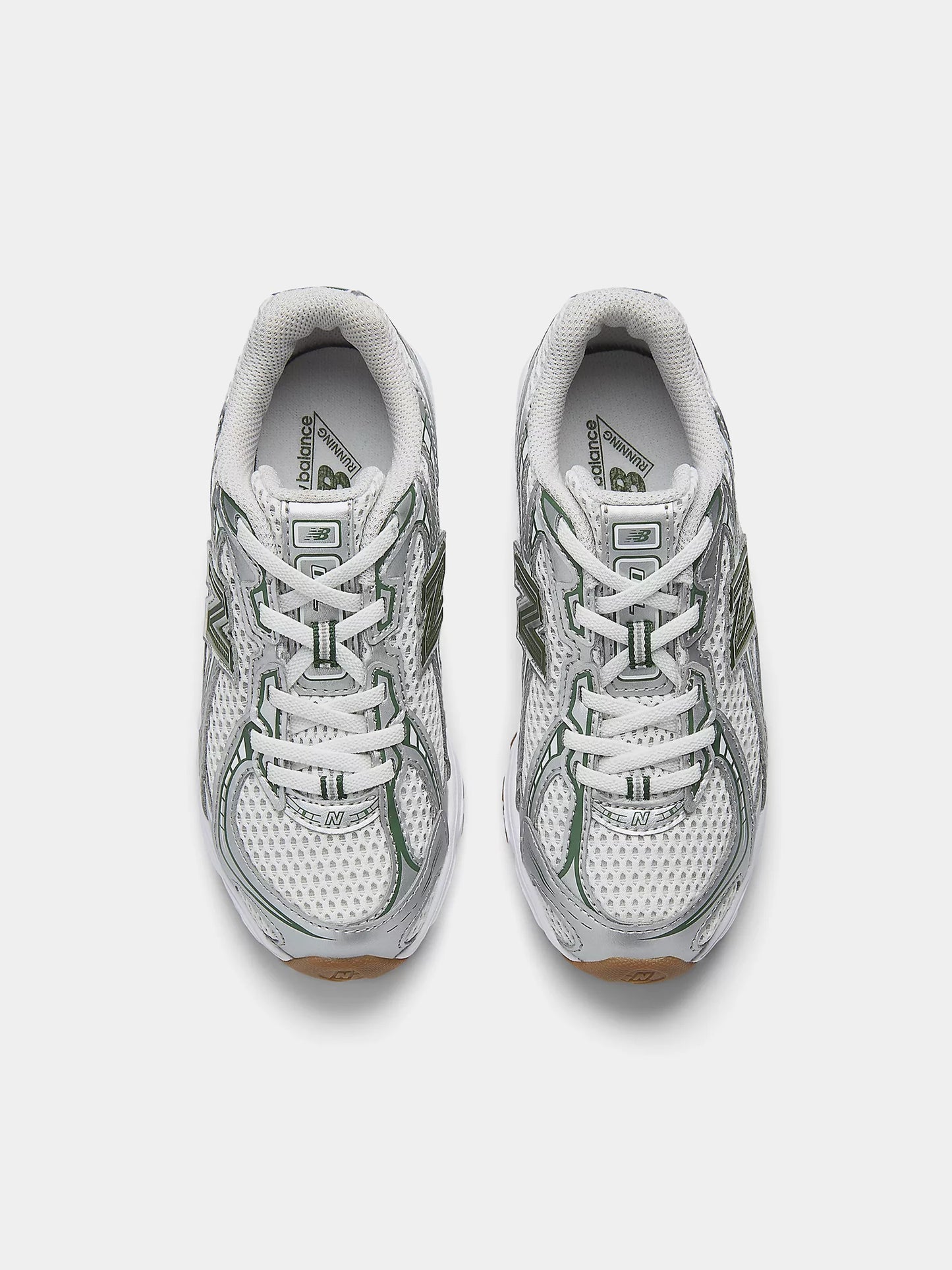 Sneakers 740 grigie e verdier bambini con logo,New Balance,PZ740SF