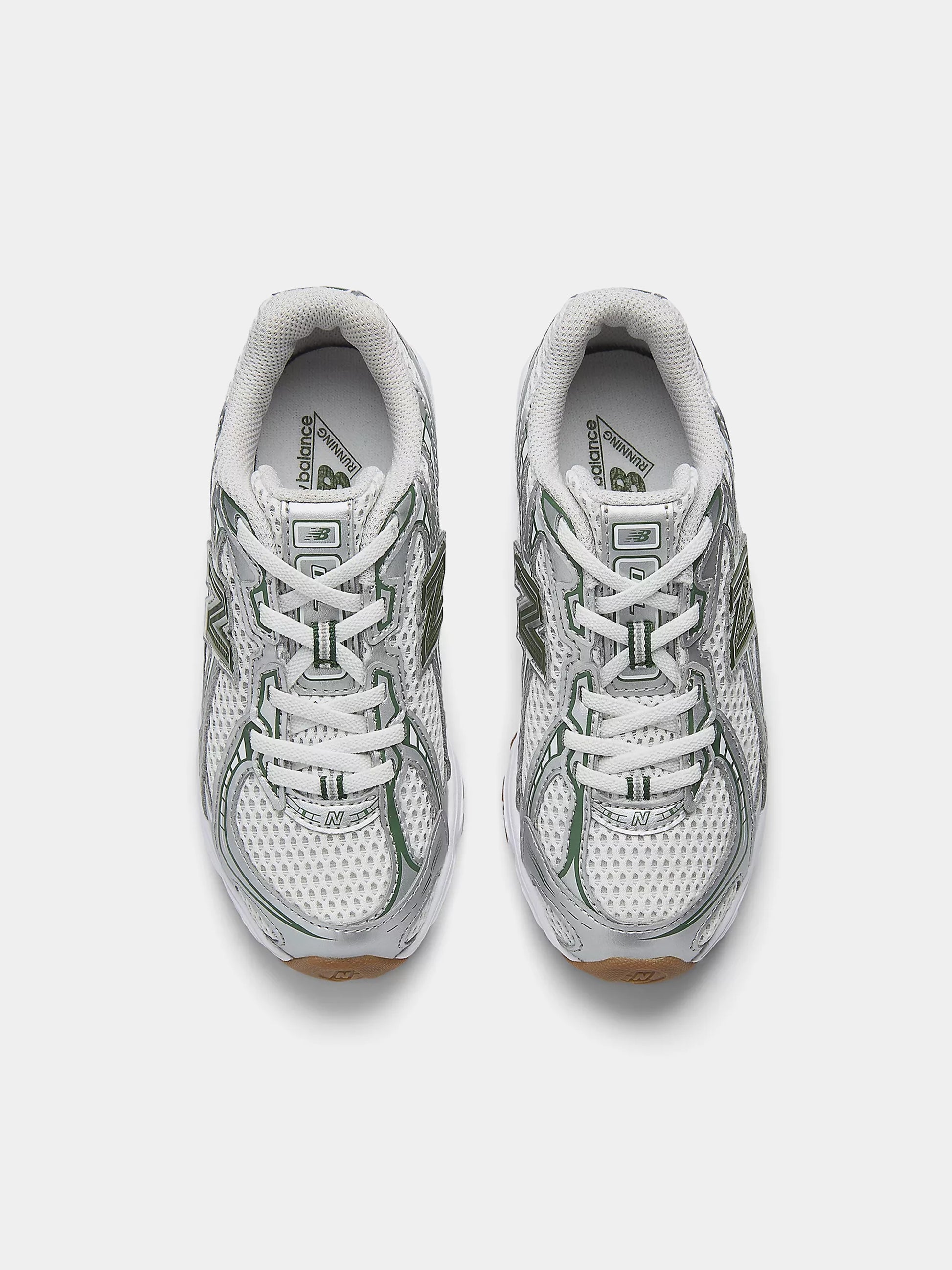 Sneakers 740 grigie e verdier bambini con logo,New Balance,PZ740SF