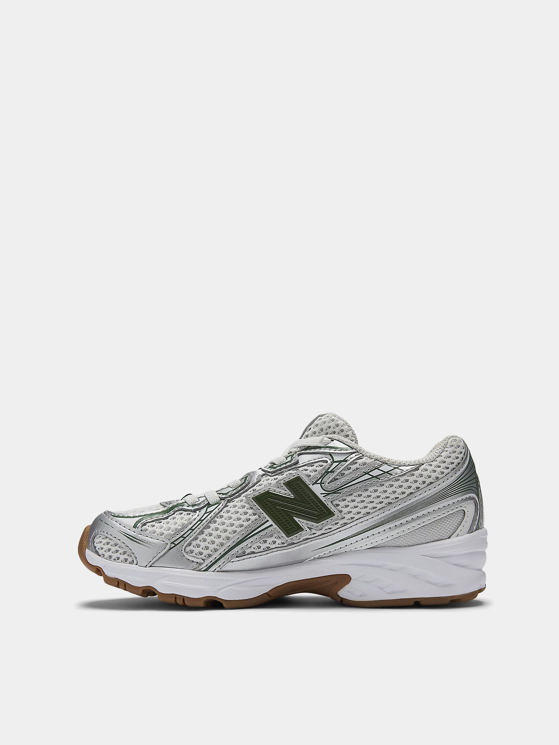 Sneakers 740 grigie e verdier bambini con logo,New Balance,PZ740SF