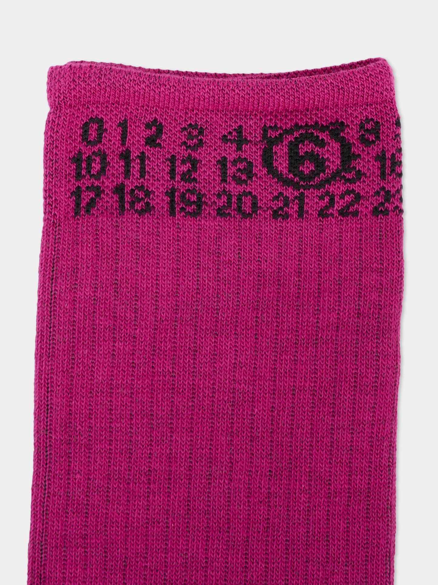 Calze nere per bambini con logo bianco,Mm6 Maison Margiela,M60571-MM045-M6602