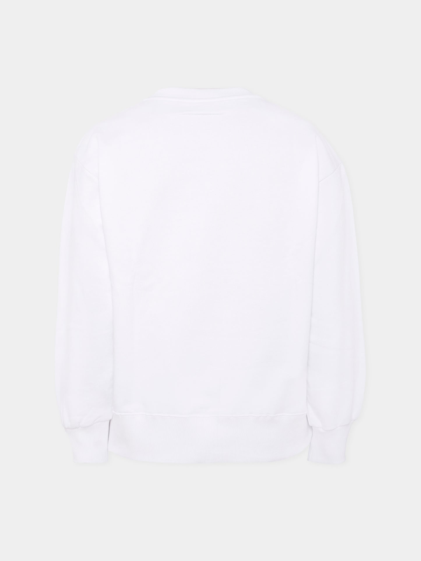 Felpa bianca per bambini con spilla da balia,Mm6 Maison Margiela,M60868-MM04H-M6100