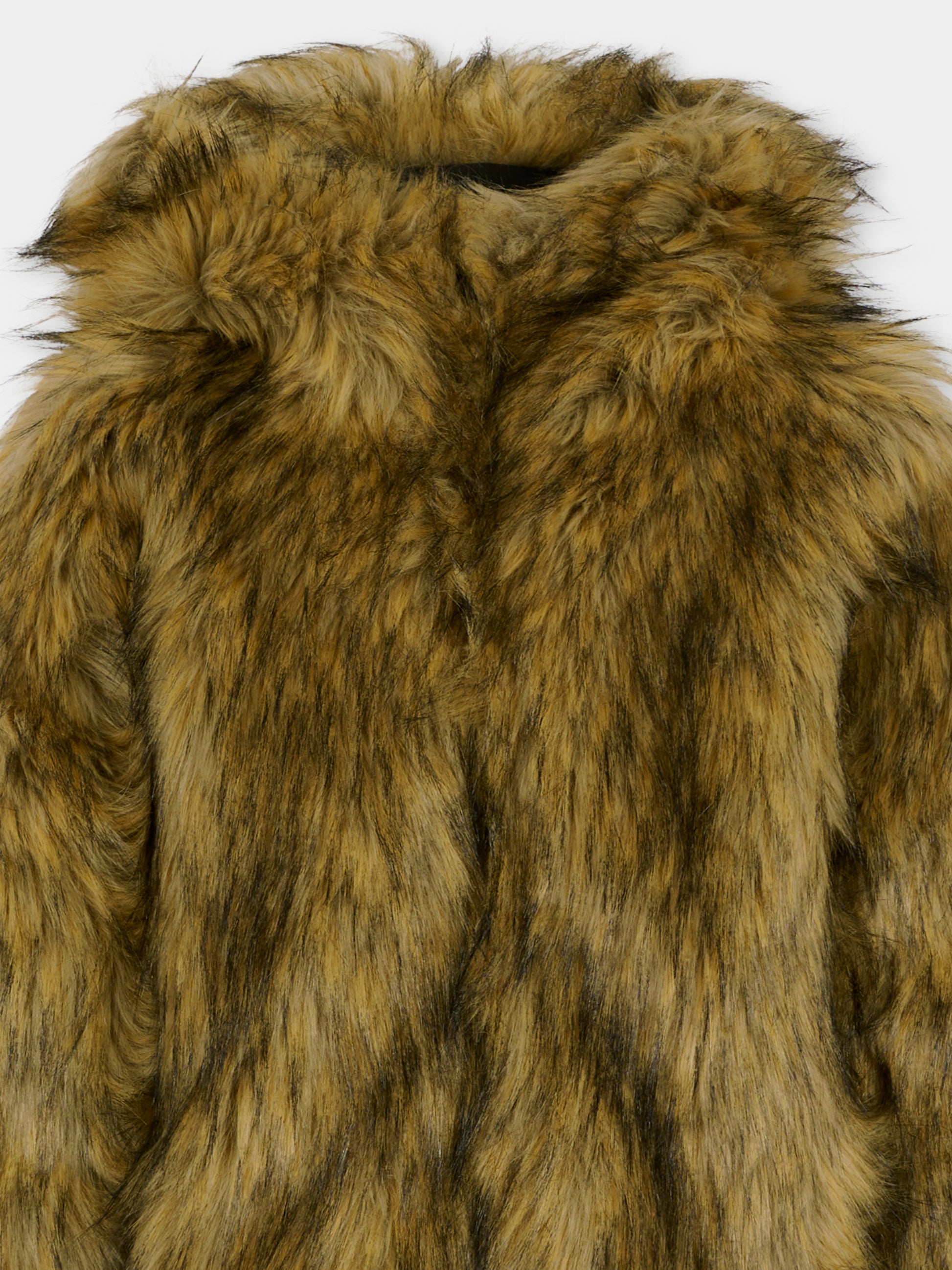 Ecopelliccia marrone per bambina,Diesel,J02406-KXBQ9-K709