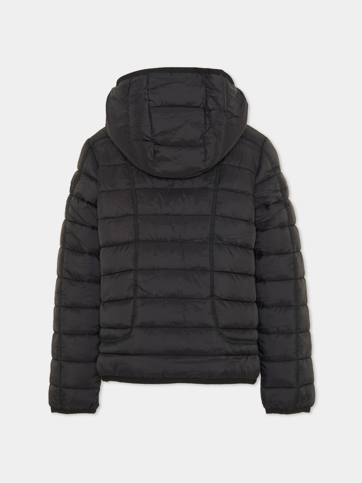Piumino nero per bambino con logo,Diesel,J02425-KXBRD-K900