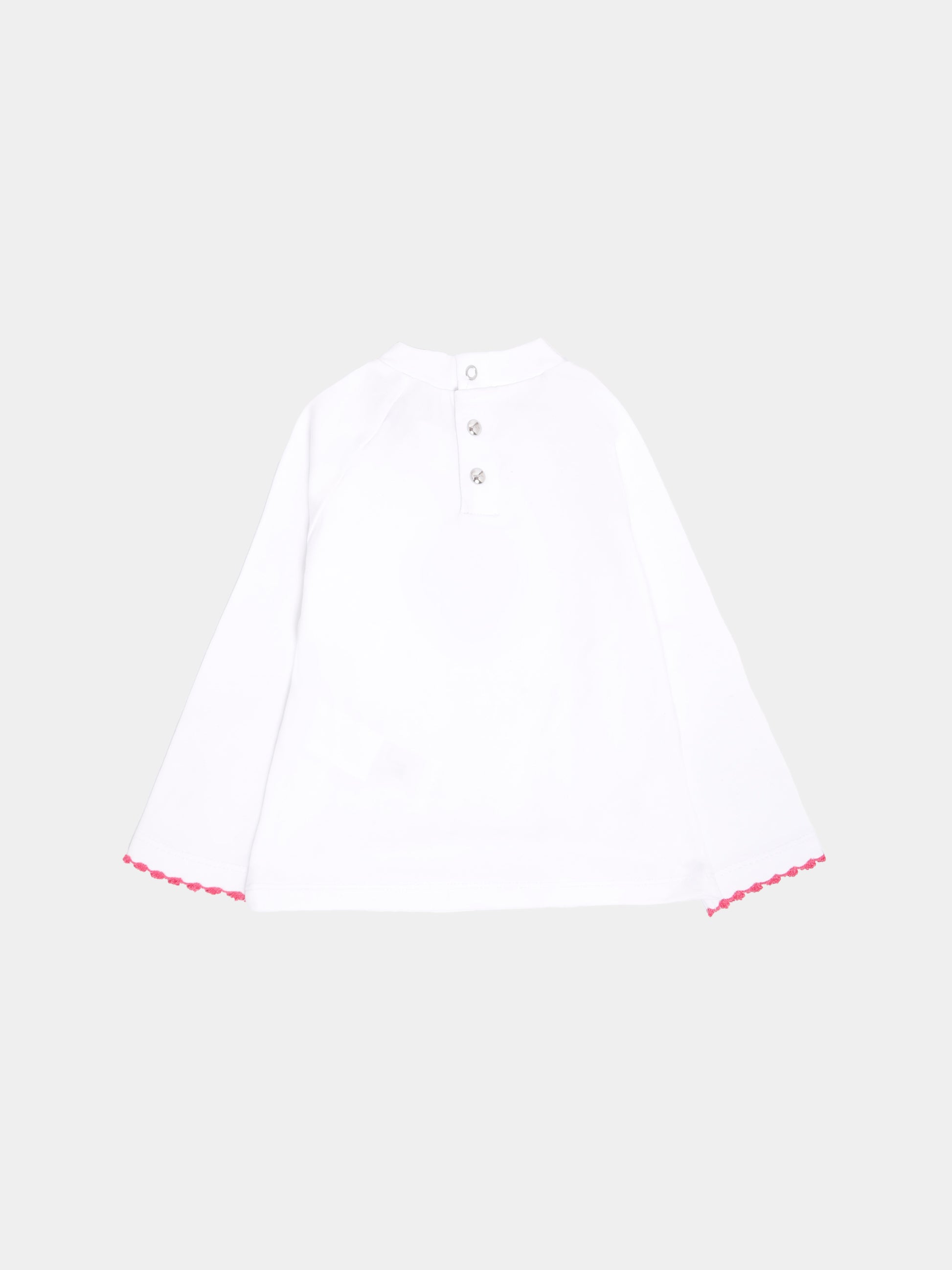 T-shirt bianca per neonata con logo,Diesel,K00675-0AFAA-K100