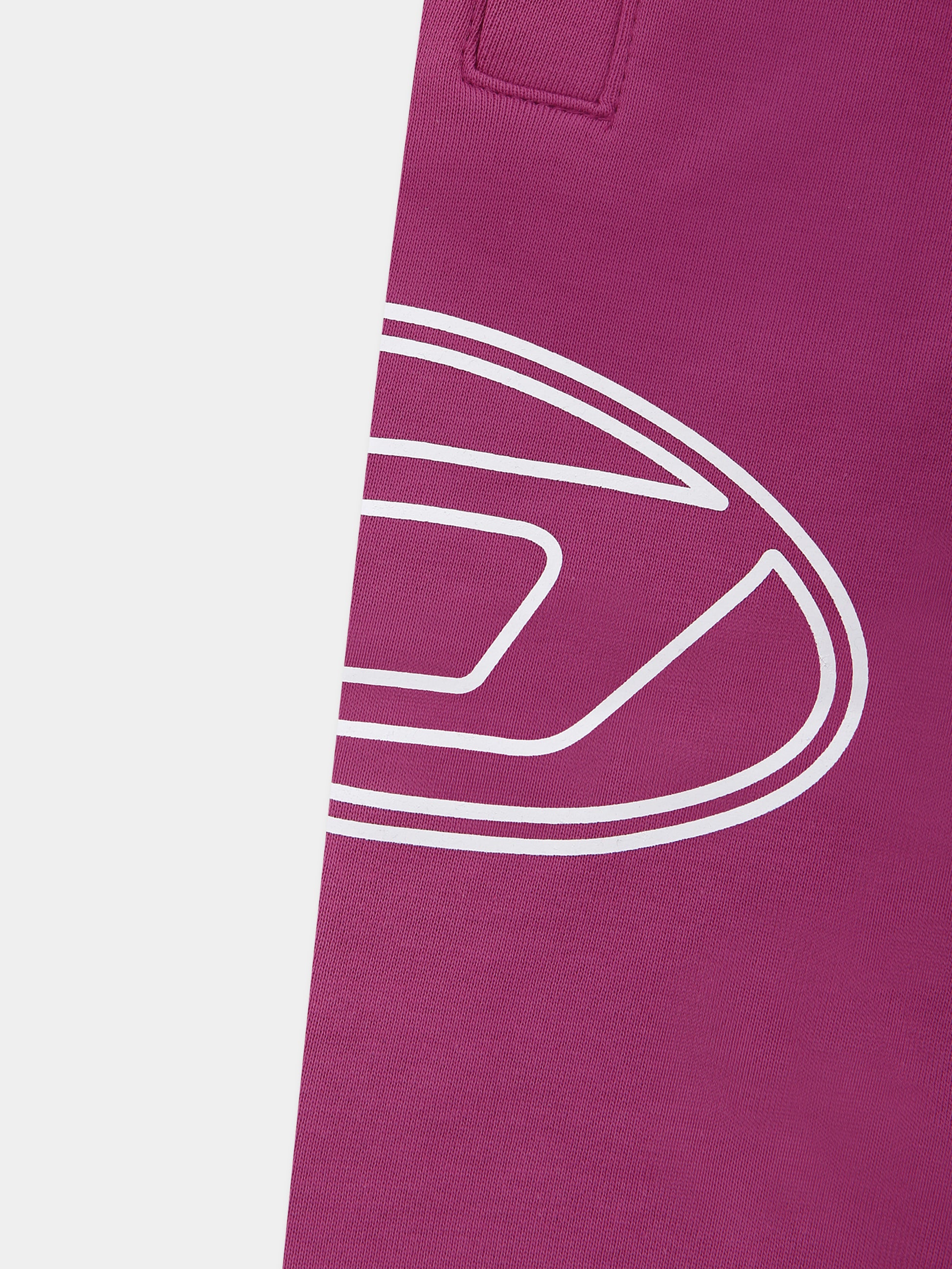 Pantaloni viola per neonata con logo,Diesel,K00693-KYAVF-K624