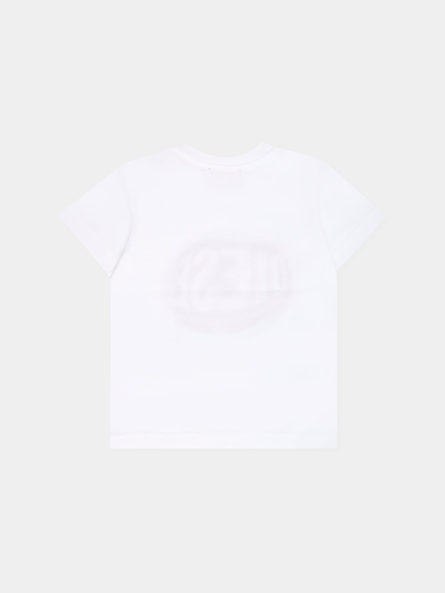 T-shirt bianca per neonato con logo,Diesel,K00704-00YI9-K100