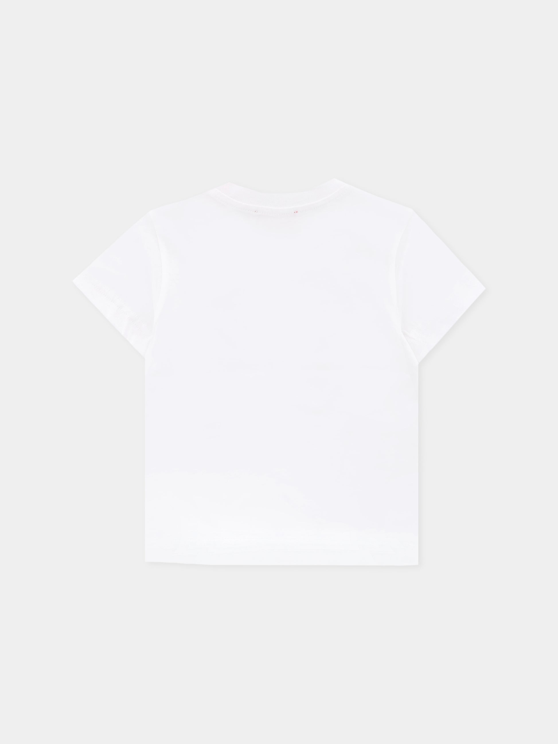 T-shirt bianca per neonato con logo,Diesel,K00708-00YI9-K1412
