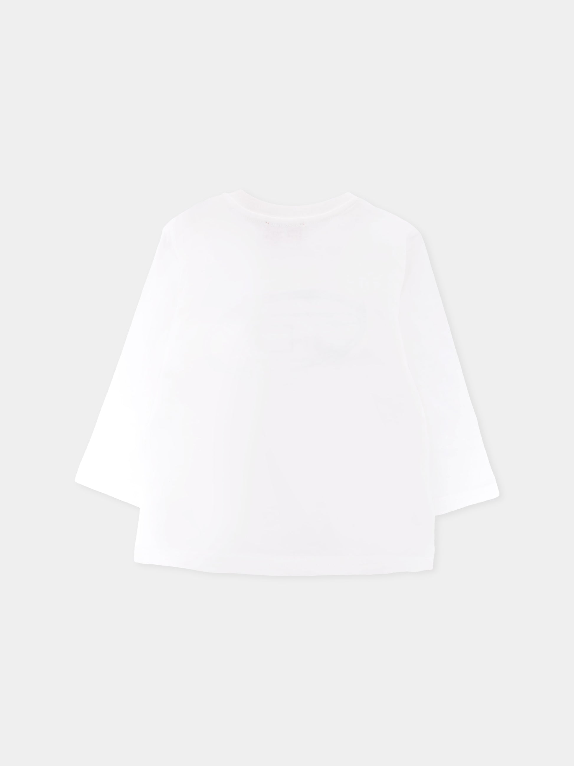 T-shirt bianca per neonato con logo,Diesel,K00712-00YI9-K1412