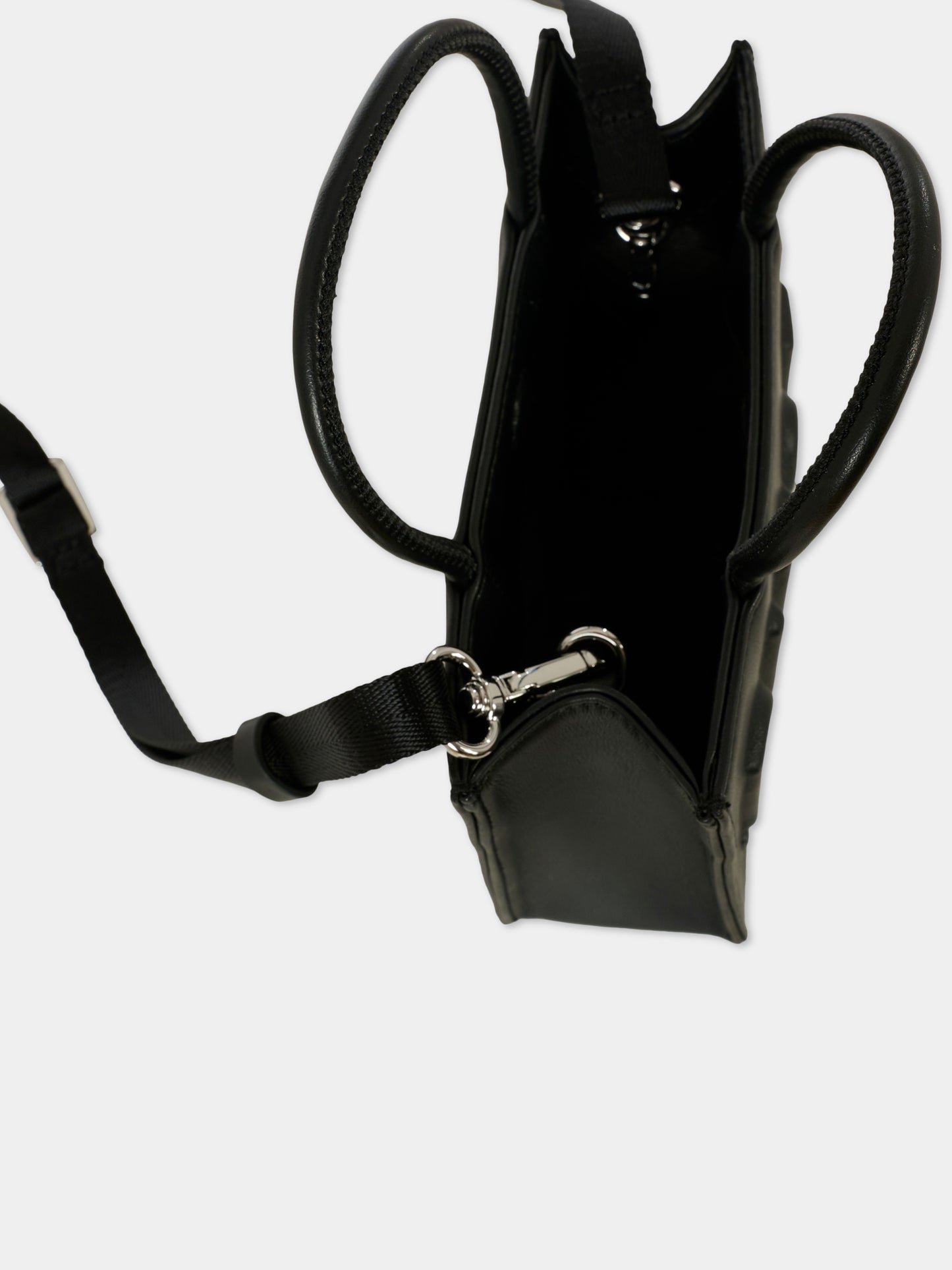 Borsa nera DSL 3D Mini per bambina con logo,Diesel,J02529-P8073-T8013