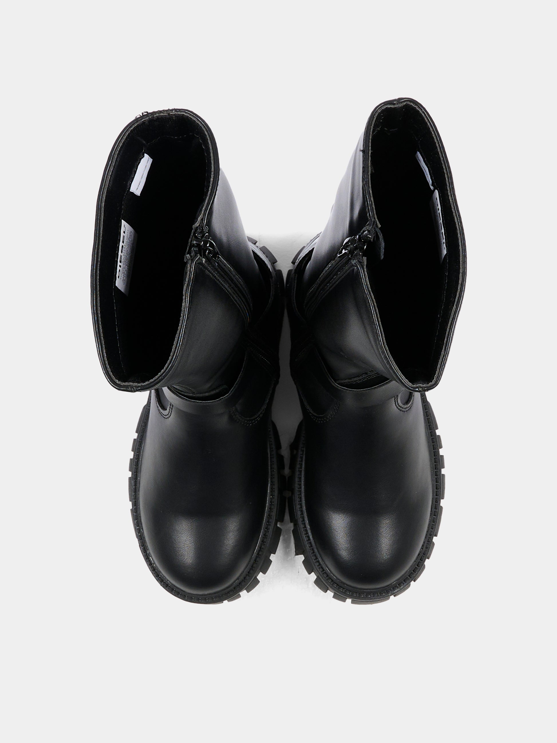 Stivali neri per bambina con logo,Diesel,BC1047-P1040-T8013