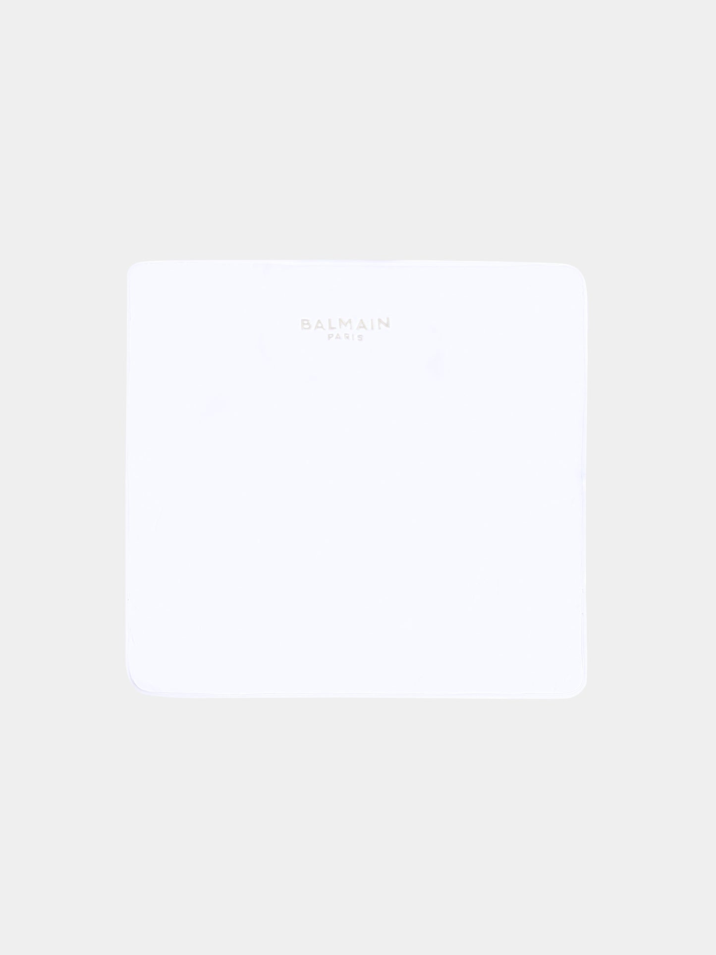 Coperta bianca per neonati con logo,Balmain Kids,BX0510-Z3278 100BG