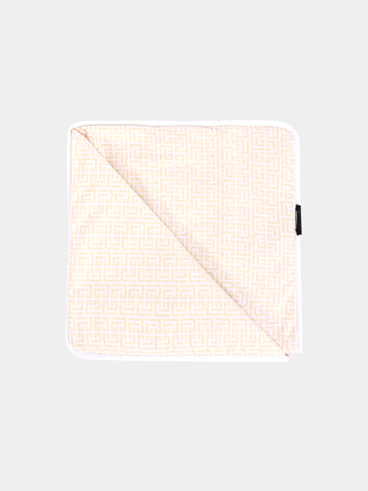 Coperta rosa per neonata con logo,Balmain Kids,BX0510-Z3278 500BG