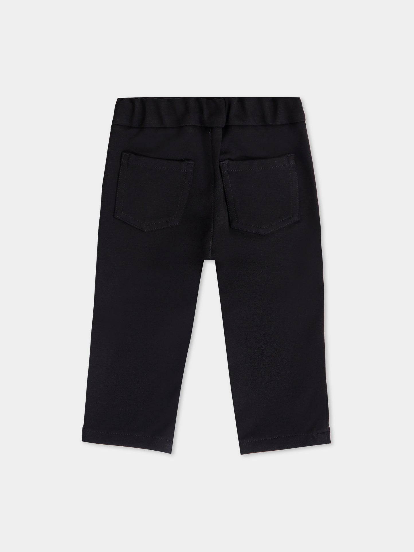 Pantaloni neri per neonato con logo,Balmain Kids,BX6600-J0371 930