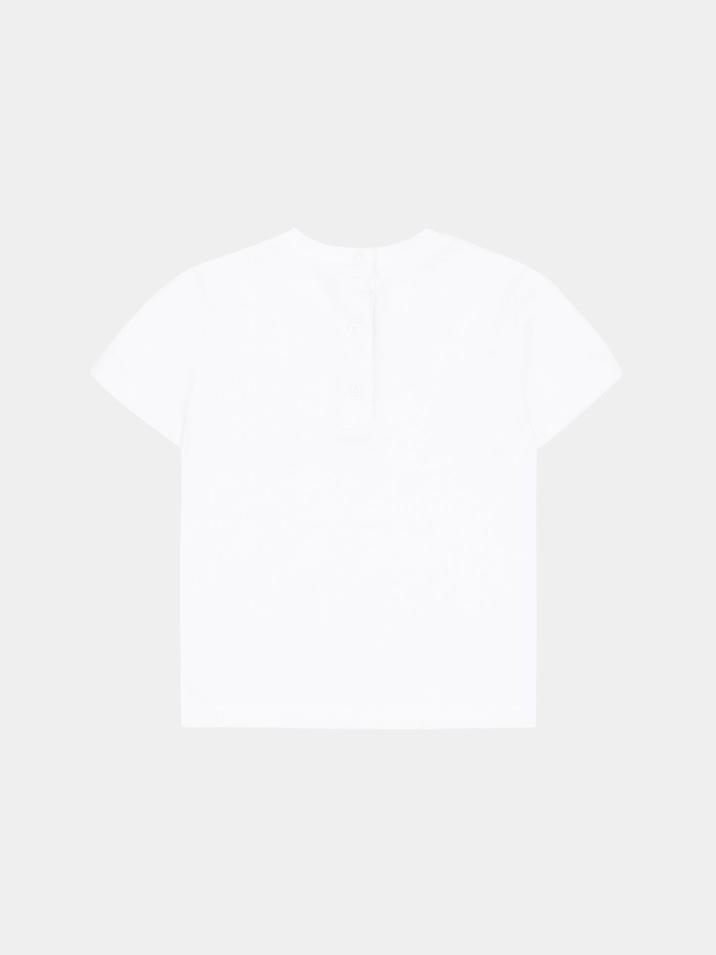 T-shirt bianca per neonati con logo,Balmain Kids,BX8501-Z3186 100NE