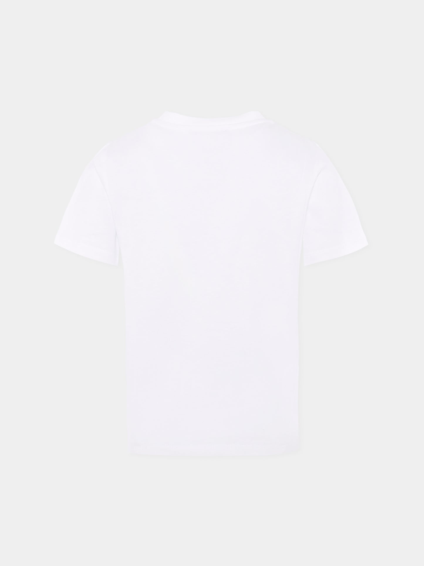 T-shirt bianca per bambini con logo,Balmain Kids,BX8P01-Z3186 100NE