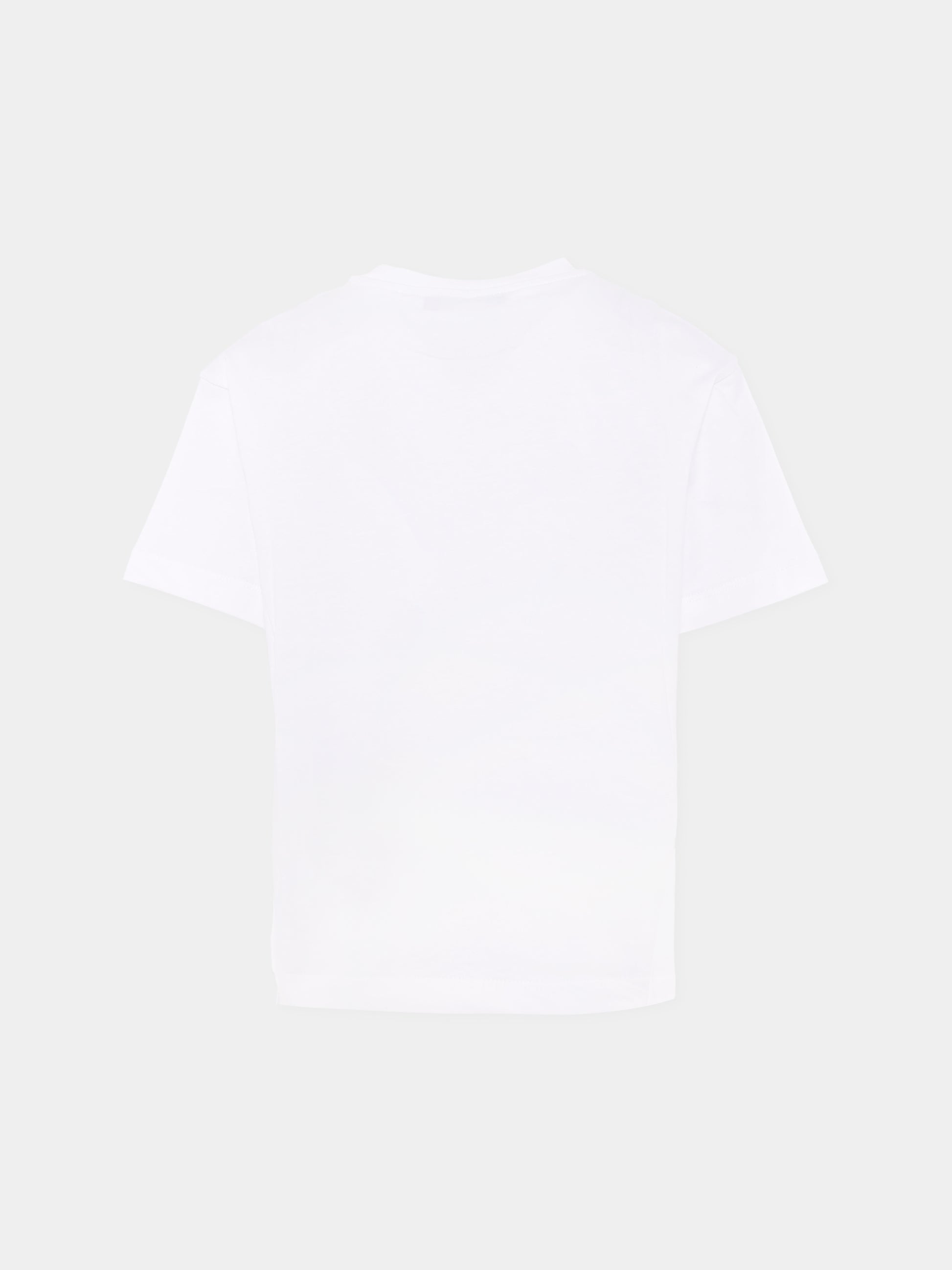 T-shirt bianca per bambini con logo,Balmain Kids,BX8P71-Z3186 100NE