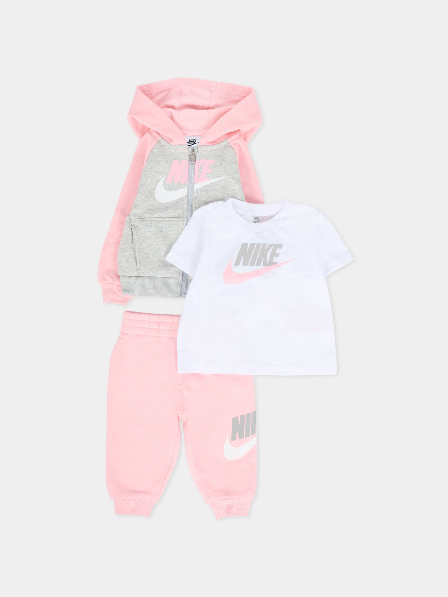 Completo rosa per neonata con logo,Nike,56N341 A0W