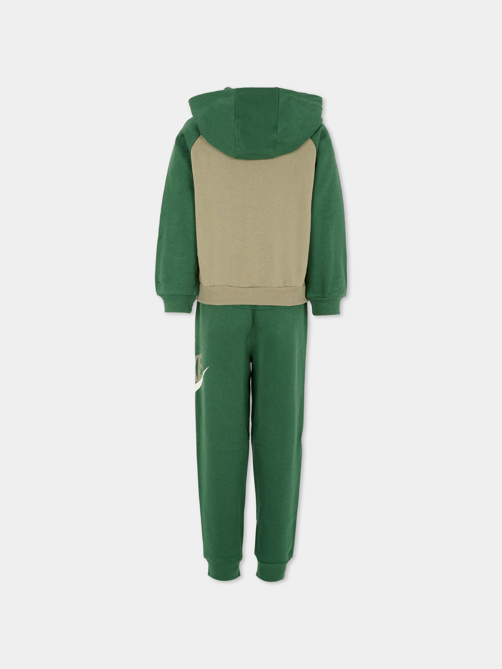 Completo verde per bambino con logo,Nike,86N341 F1J