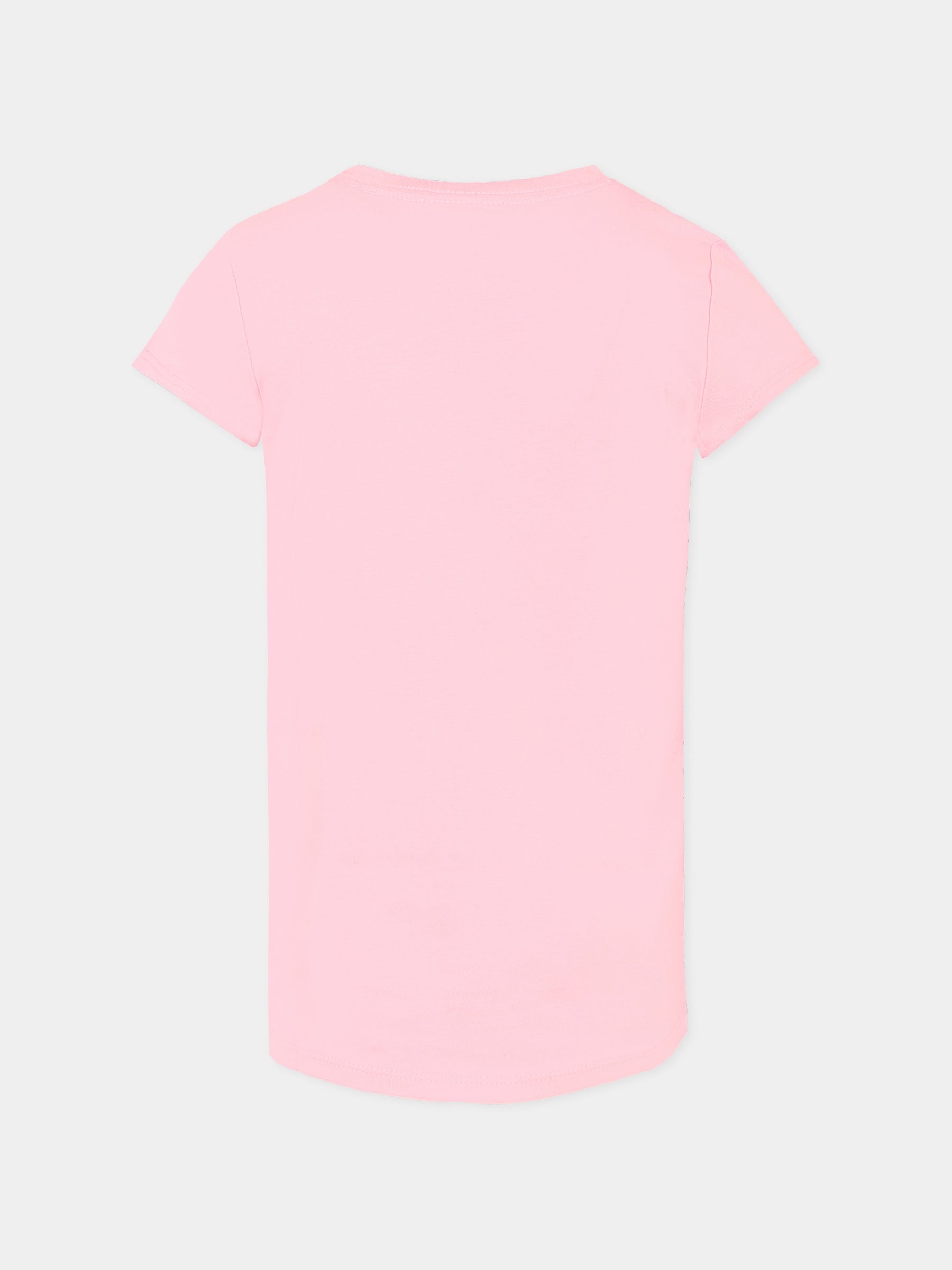 T-shirt rosa per bambina con logo,Nike,36F269 A8X