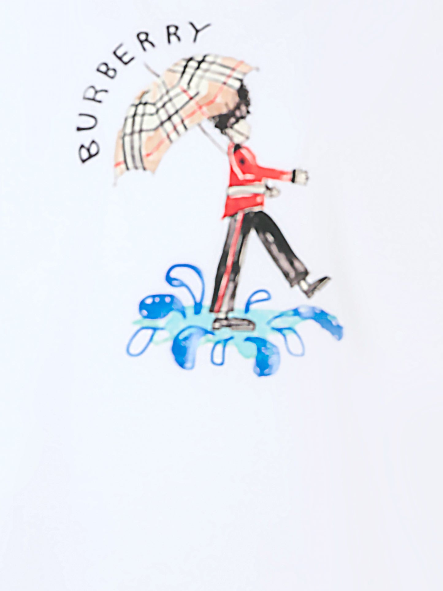 T-shirt bianca per bambini con stampa soldatino,Burberry Kids,8109522 A1464