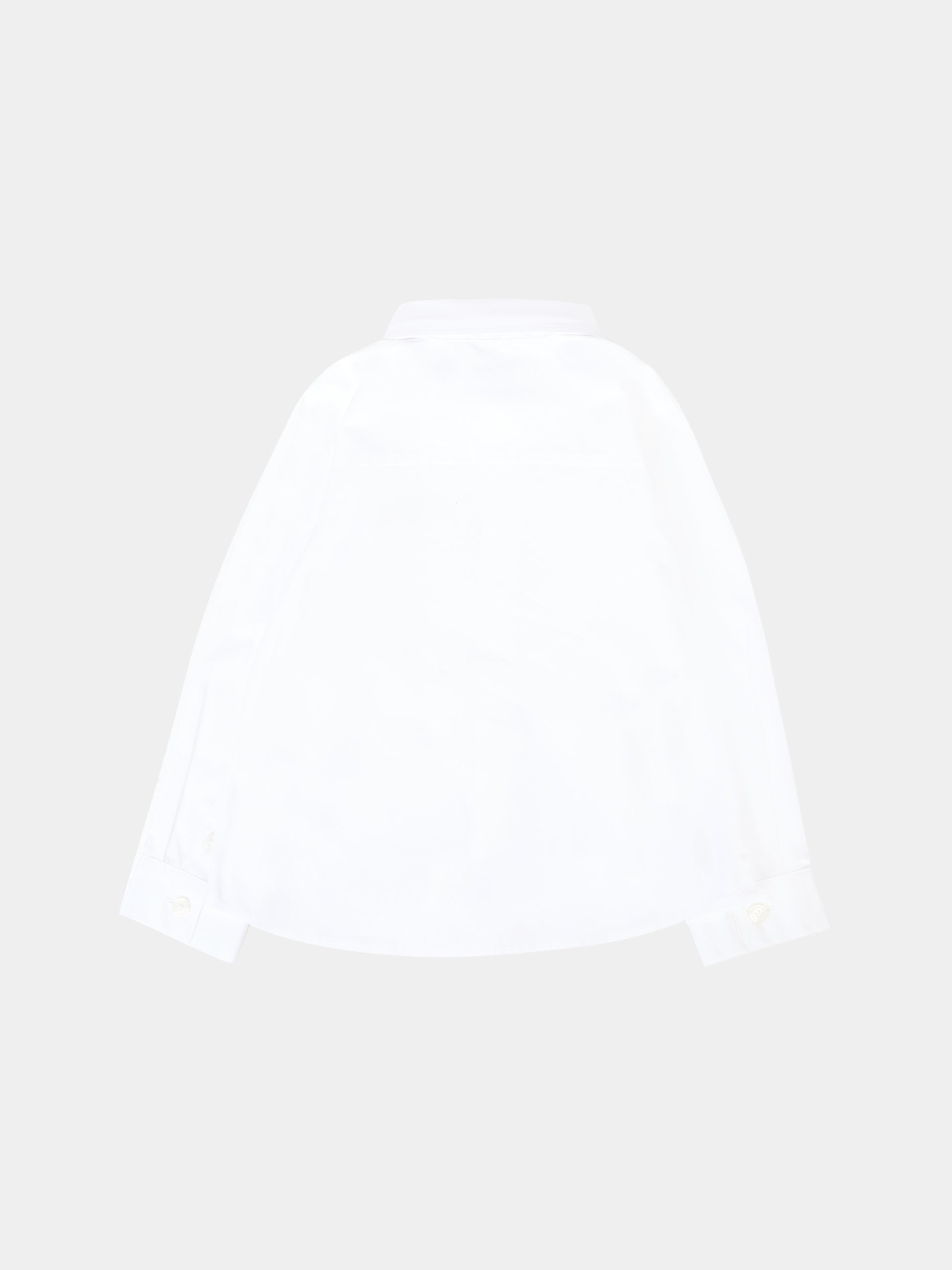 Camicia bianca per neonato con logo bianco,Burberry Kids,8112621 A1464