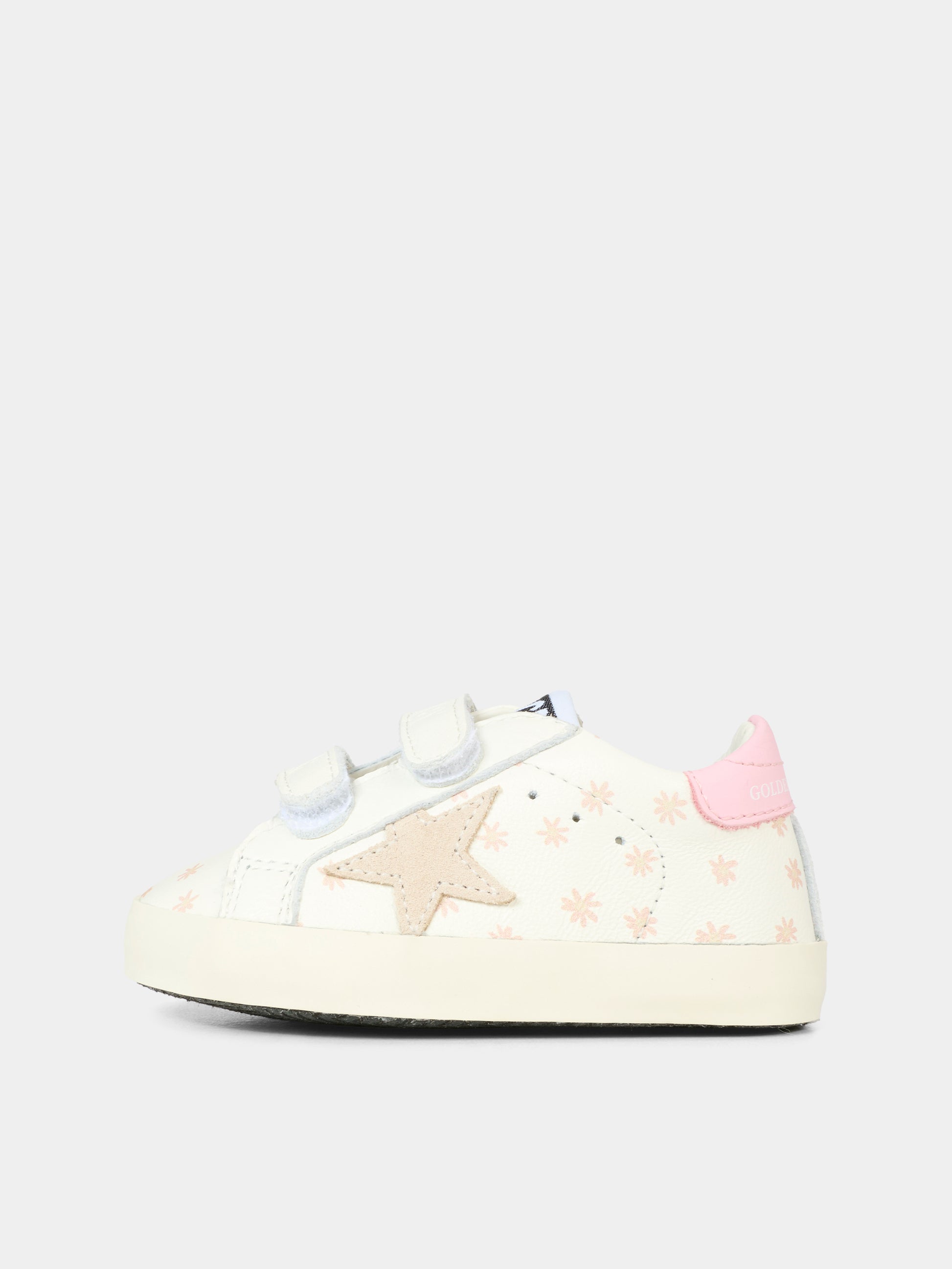 Sneakers Old School per neonata con fiori,Golden Goose,GIF00166 F007410 12266