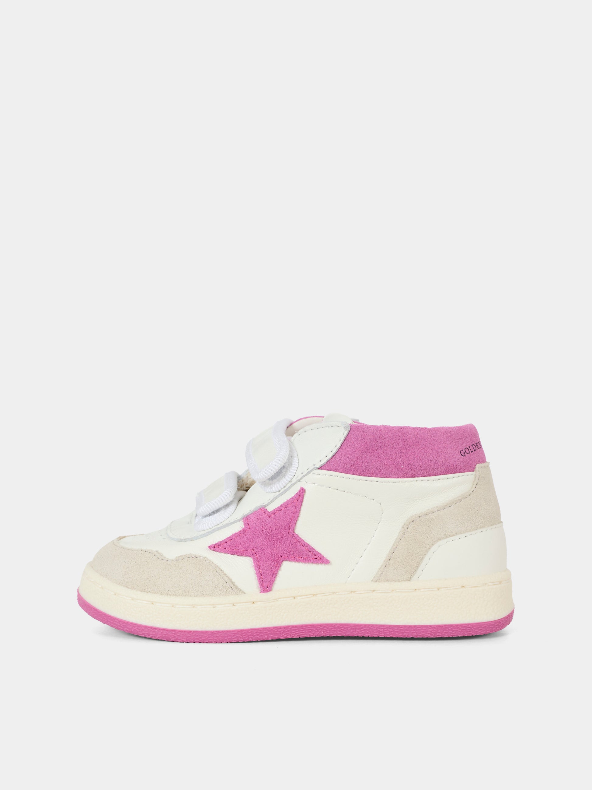 Sneakers June bianche per neonata e bambina con stella,Golden Goose,GJF00773 F007416 82976