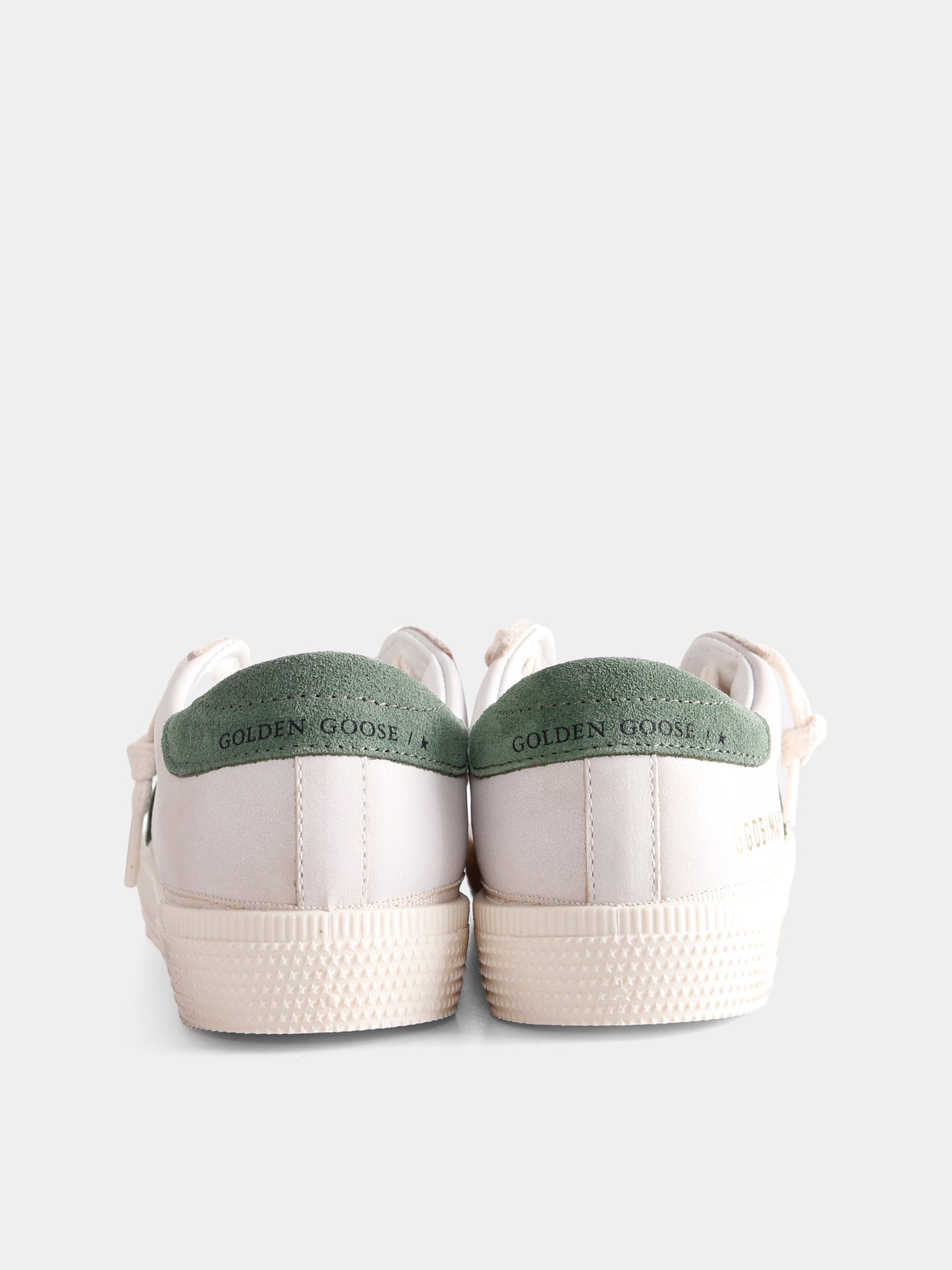 Sneakers May bianche per bambini con stella,Golden Goose,GJF00495 F007441 10613