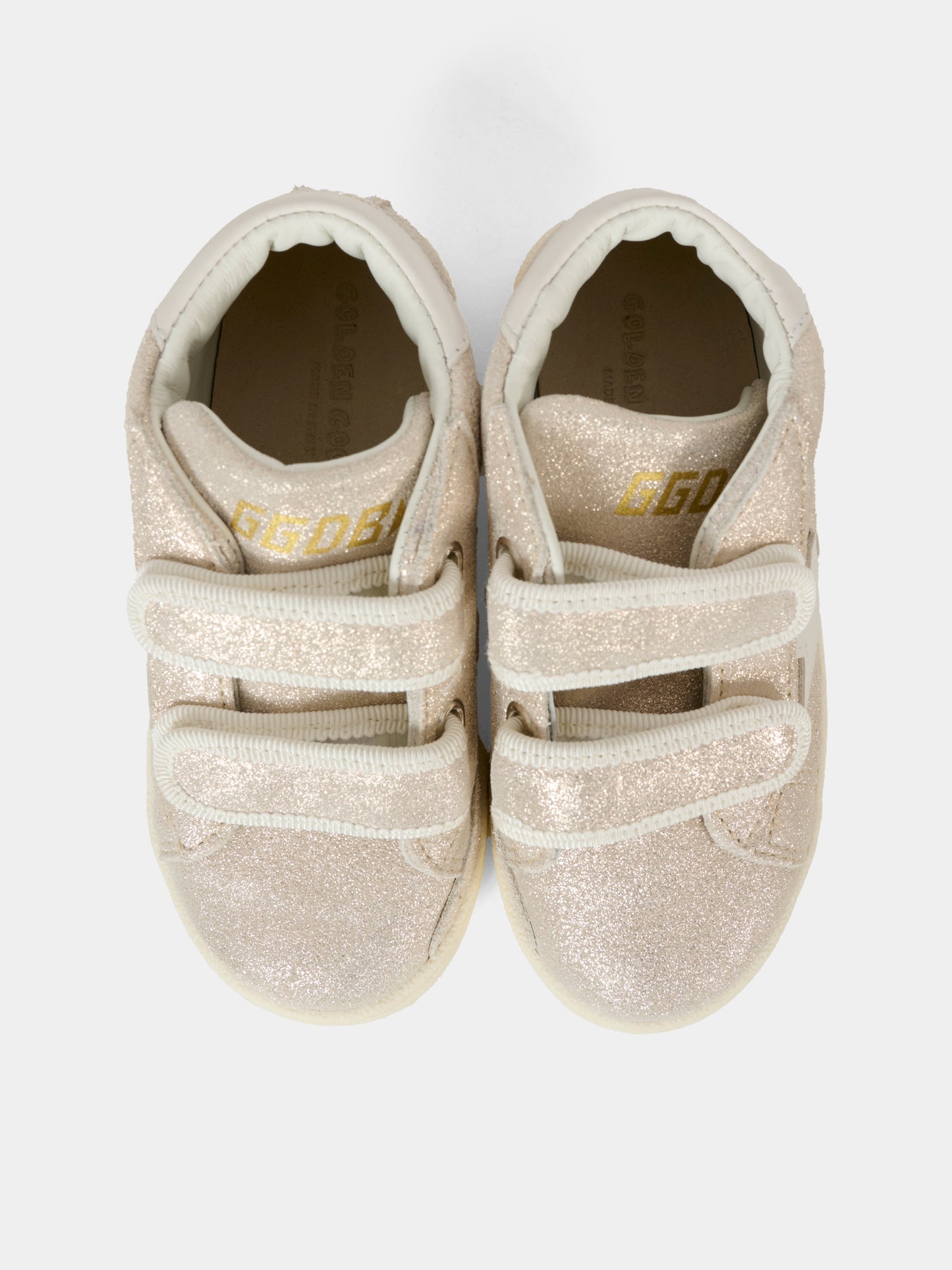 Sneakers beige per neonata e bambina con stella,Golden Goose,GJF00386 F007413 15775