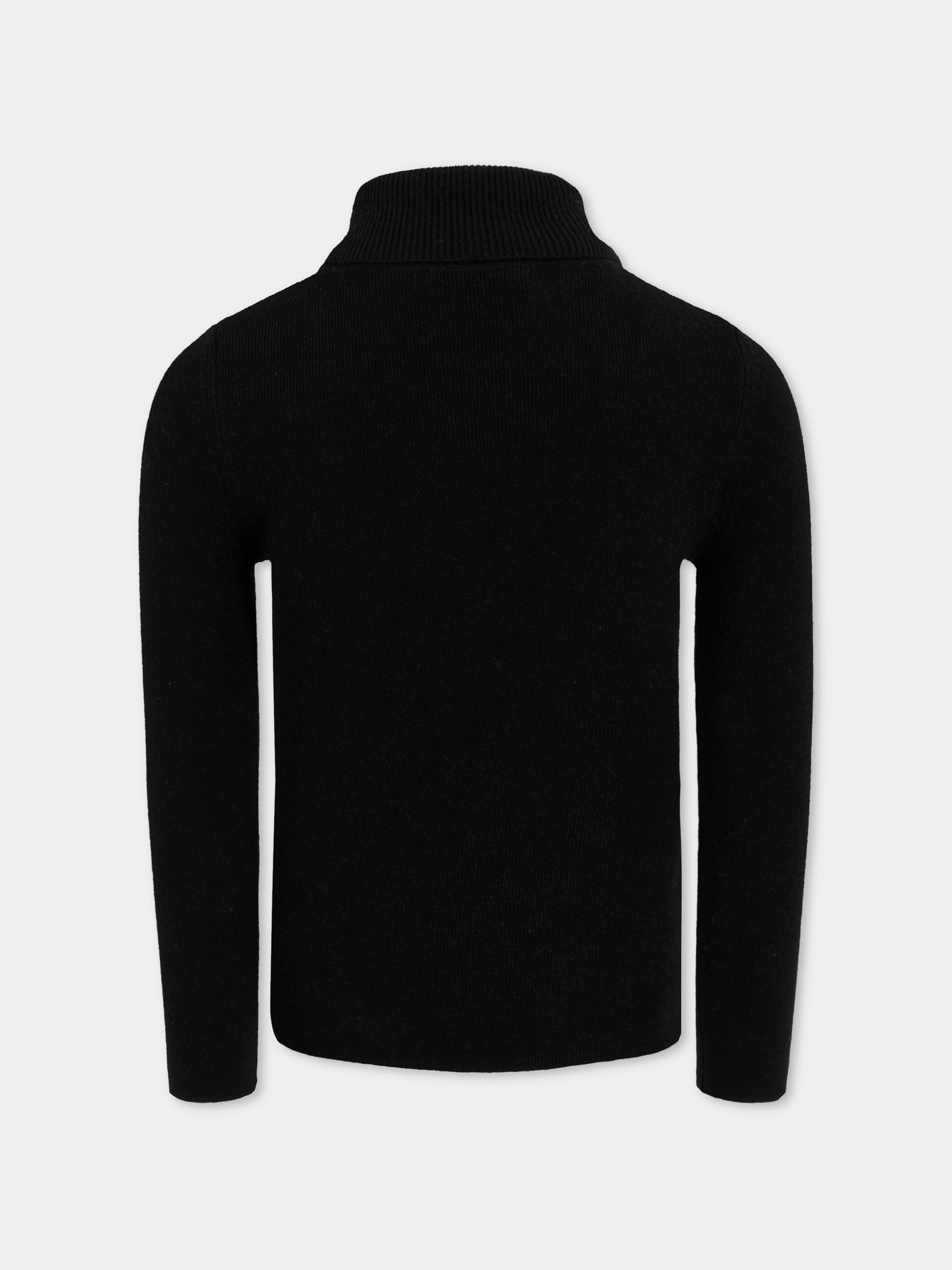 Dolcevita nero per bambina con logo,Marni Kids,M01497 M00W9 0M900