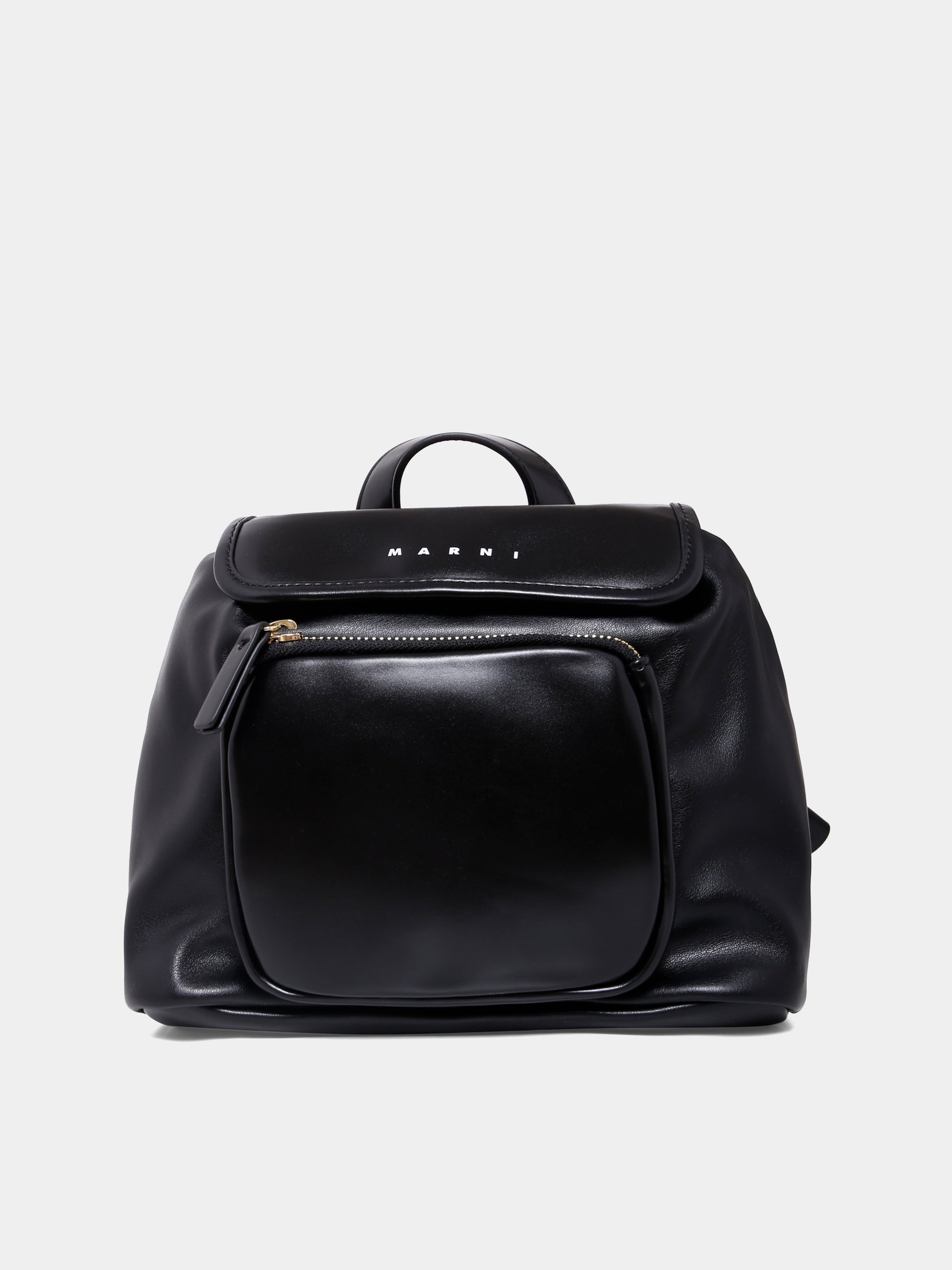 Zaino nero per bambina con logo,Marni Kids,M01606 M00VY 0M900