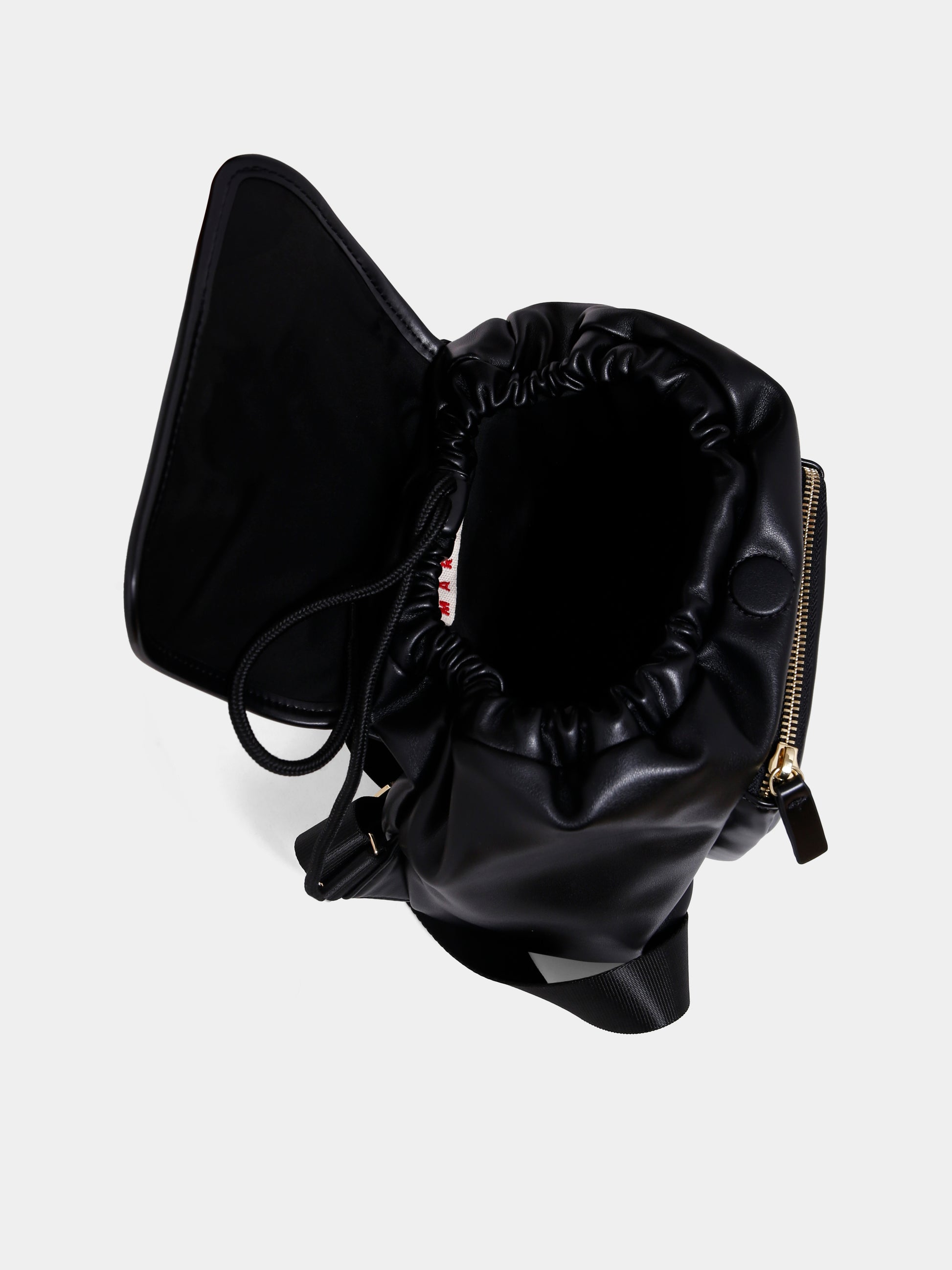 Zaino nero per bambina con logo,Marni Kids,M01606 M00VY 0M900