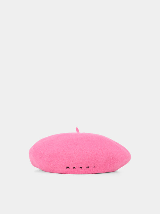 Basco rosa per bambina con logo,Marni Kids,M01641 M00W0 0M348