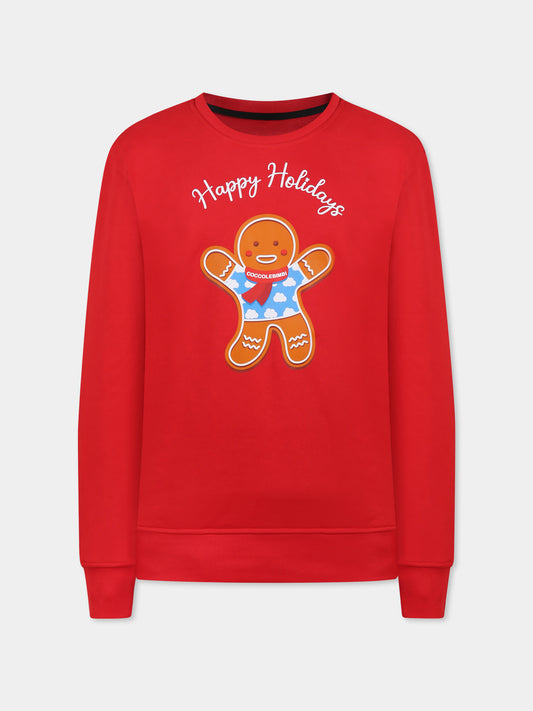 Il mondo di Meg x CoccoleBimbi felpa rossa per adulti con iconico Ginger Bread,Coccolebimbi Limited,COCCOLEBIMBI X IL MONDO DI MEG