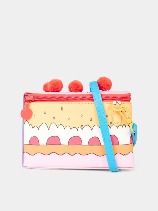 Borsa multicolor per bambina con torta,Stella Mccartney Kids,TX0C78 Z3246 999
