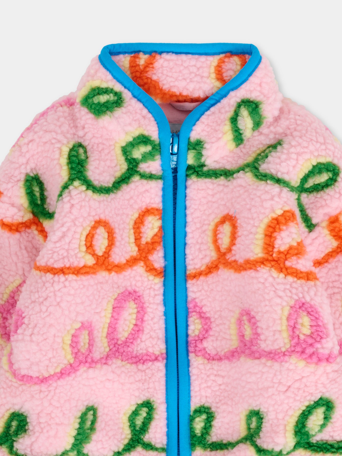 Ecopelliccia multicolor per neonata con nastri,Stella Mccartney Kids,TX2037 Z3226 543MC