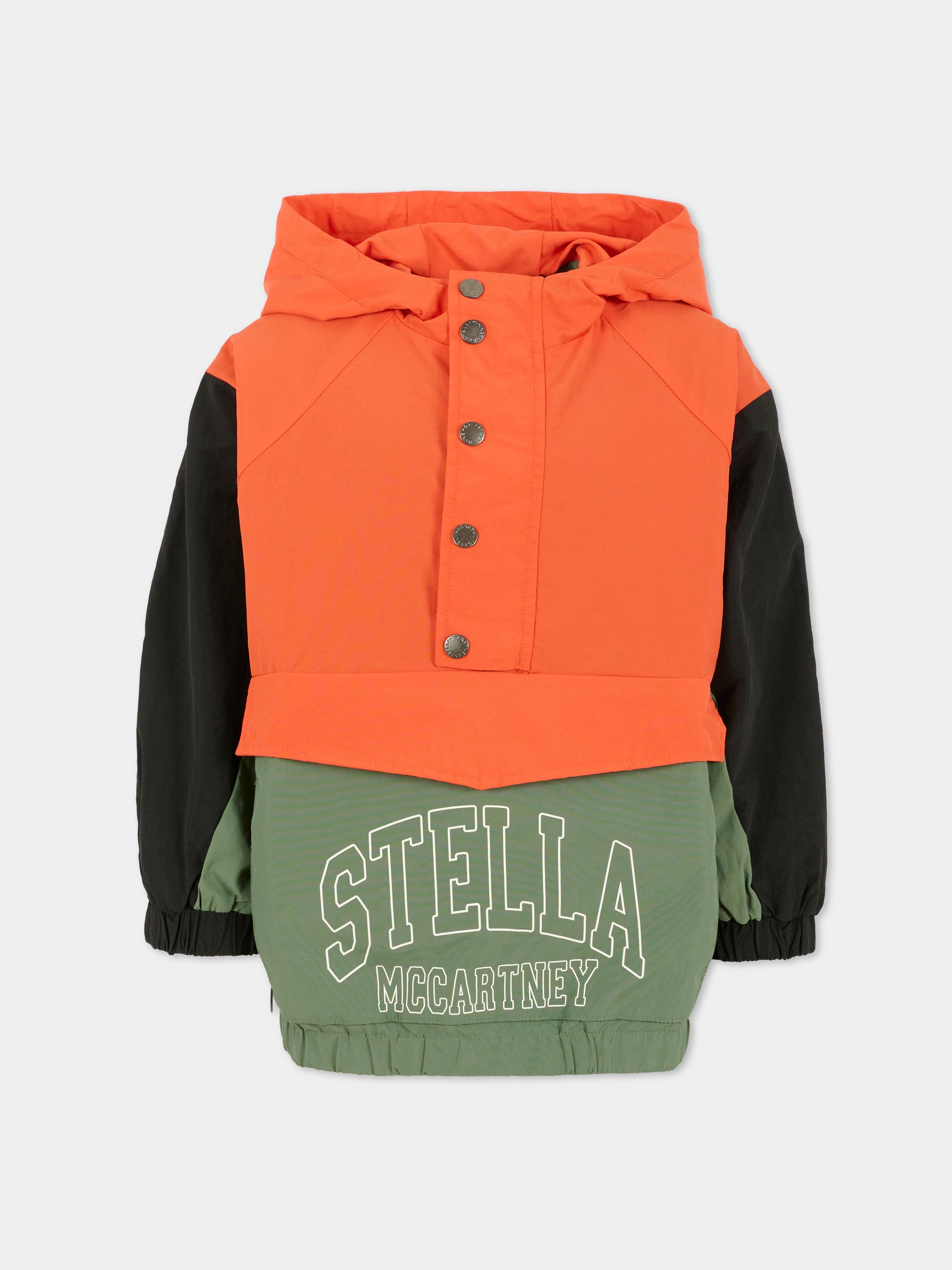 Giacca a vento multicolor per bambino con logo,Stella Mccartney Kids,TX2Q47 Z3321 999