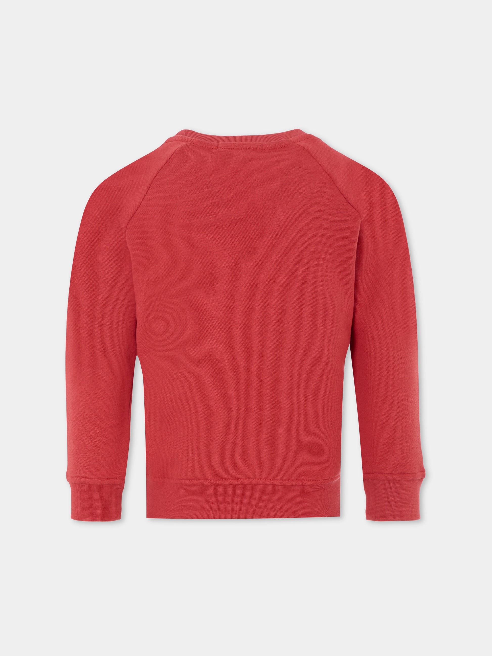 Felpa bordeaux per bambino con stampa mostro,Stella Mccartney Kids,TX4Q30 Z0453 304