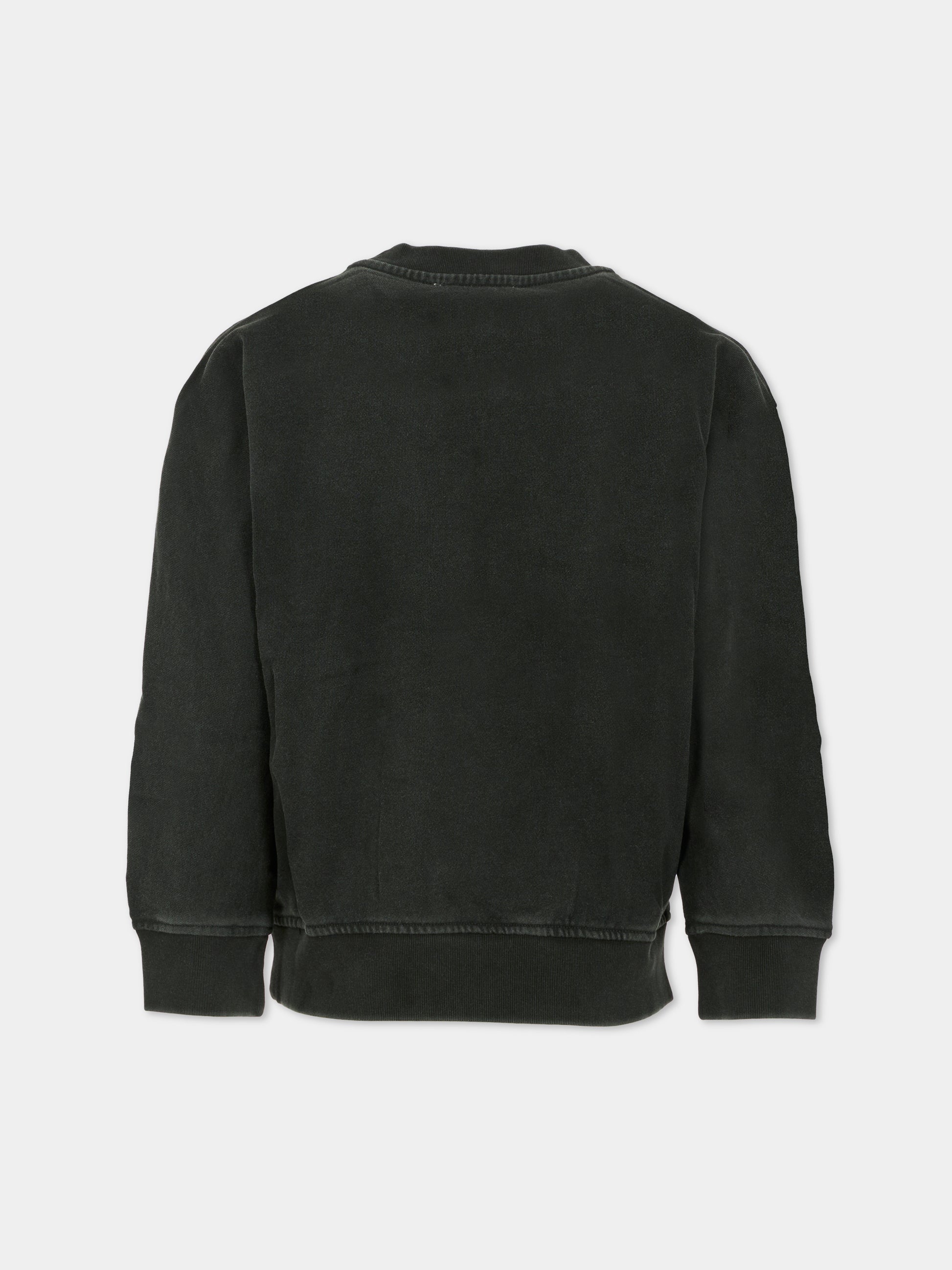 Felpa nera per bambino con logo,Stella Mccartney Kids,TX4R70 Z3059 961