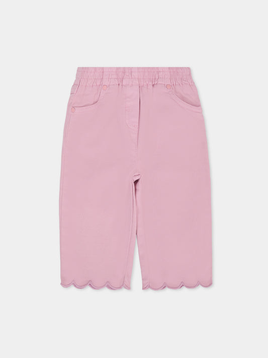 Pantaloni rosa per neonata,Stella Mccartney Kids,TX6110 Z0156 568