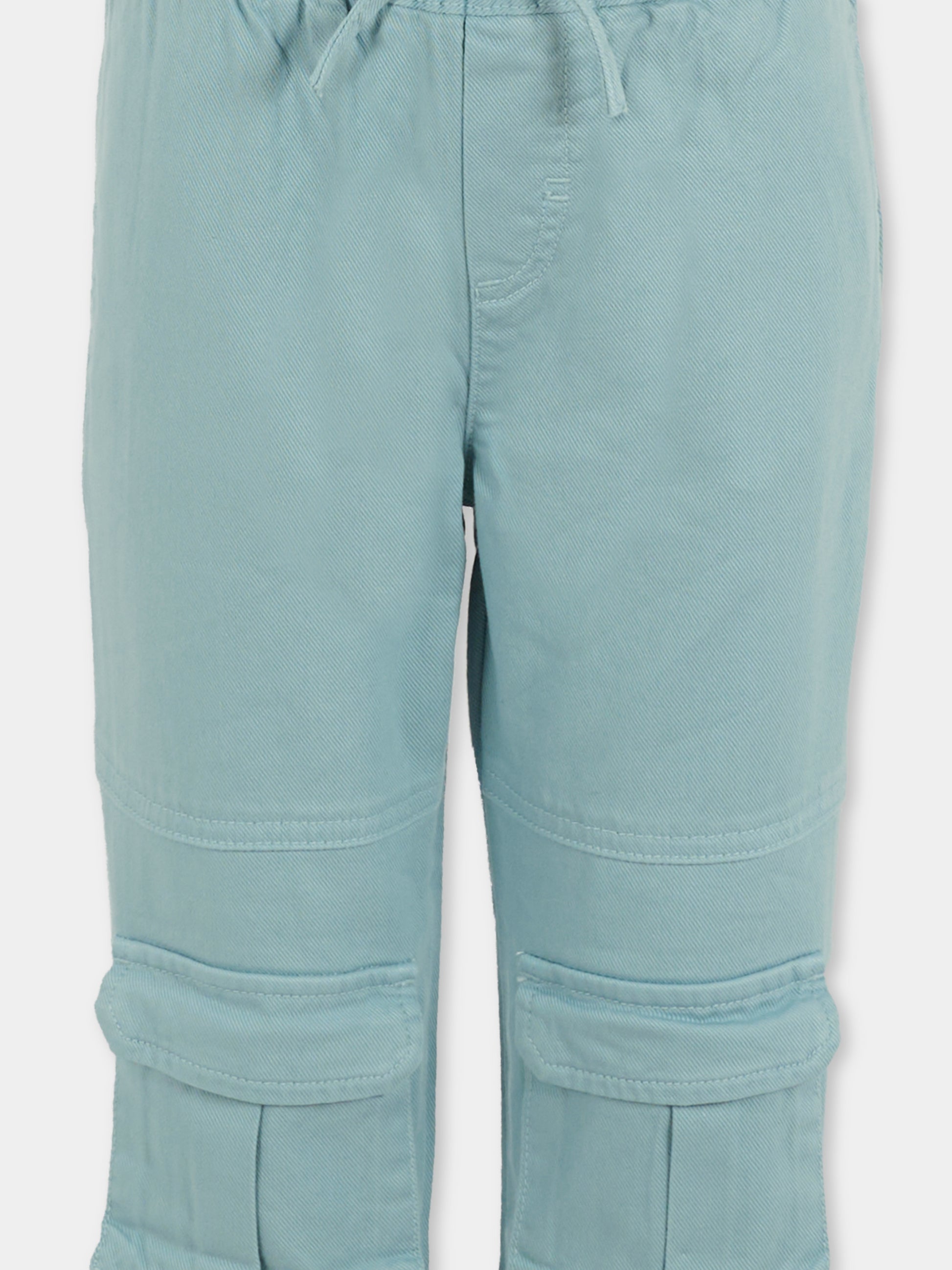 Pantaloni azzurri per bambino,Stella Mccartney Kids,TX6Q90 Z1544 670