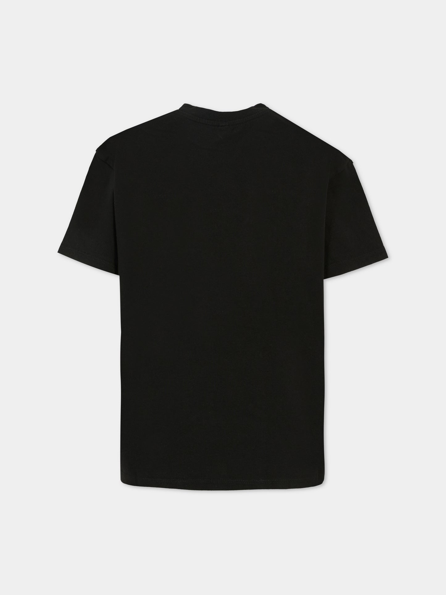 T-shirt nera per bambini con logo,Stella Mccartney Kids,TX8C31 Z0434 961