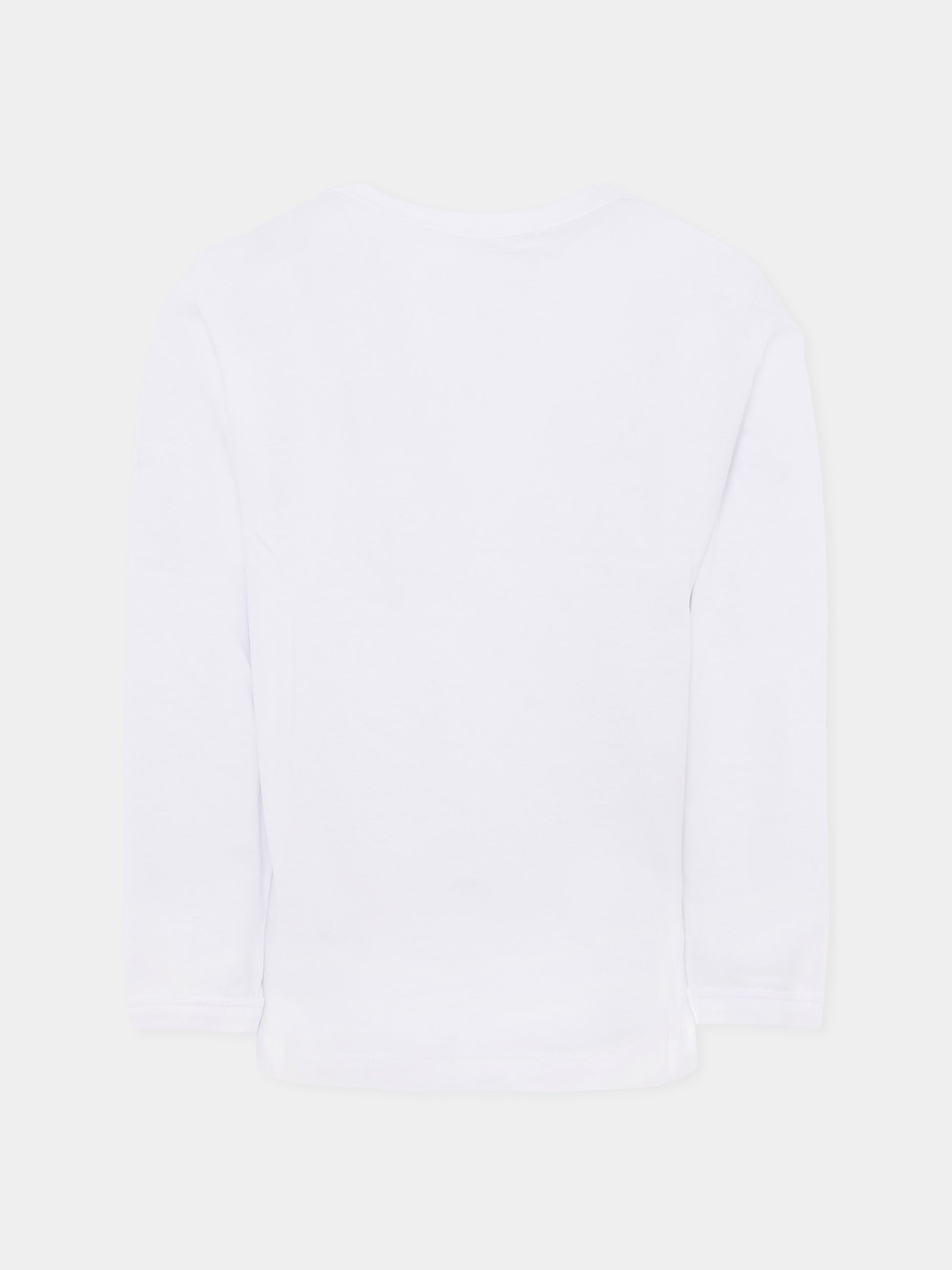 T-shirt bianca per bambino con mostro e logo,Stella Mccartney Kids,TX8Q20 Z0434 100