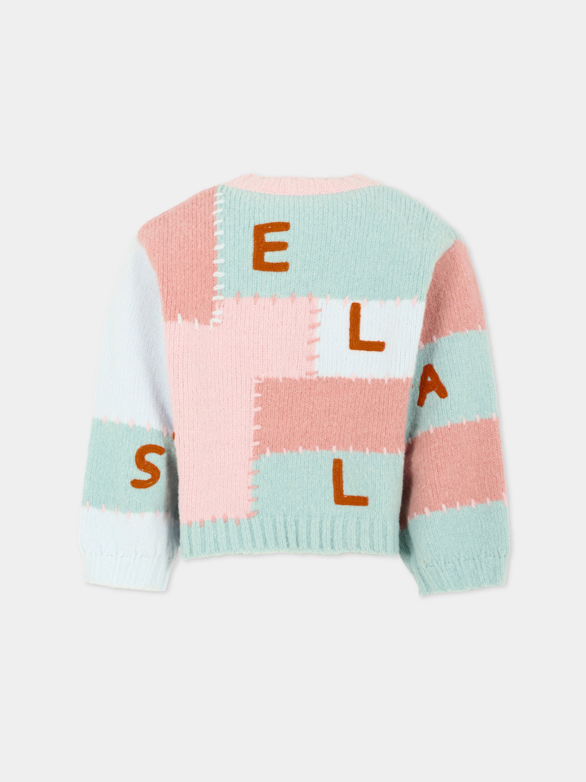 Maglione multicolor per bambina con logo,Stella Mccartney Kids,TX9A40 Z3367 999