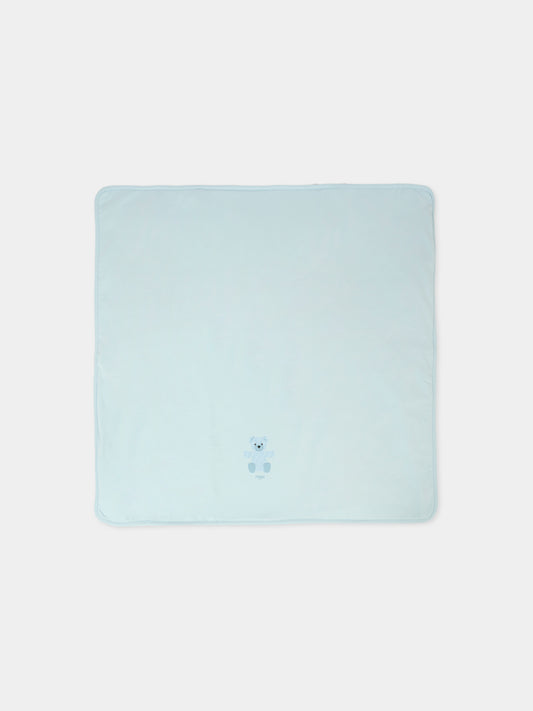 Coperta azzurra per neonato con orsetto fendi,Fendi Kids,BUJ305 ST8 F19J4