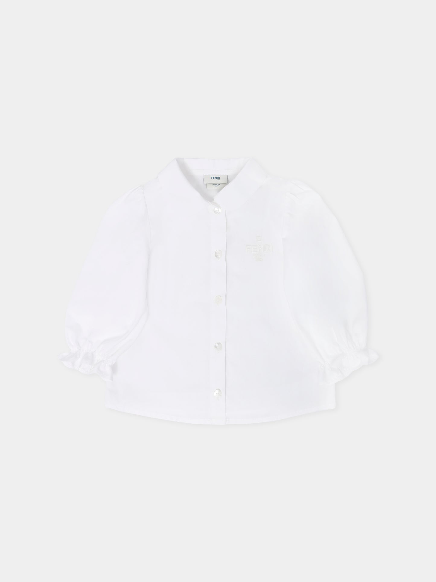 Camicia a maniche lunghe per neonata,Fendi Kids,BFC025 A31W F0TU9