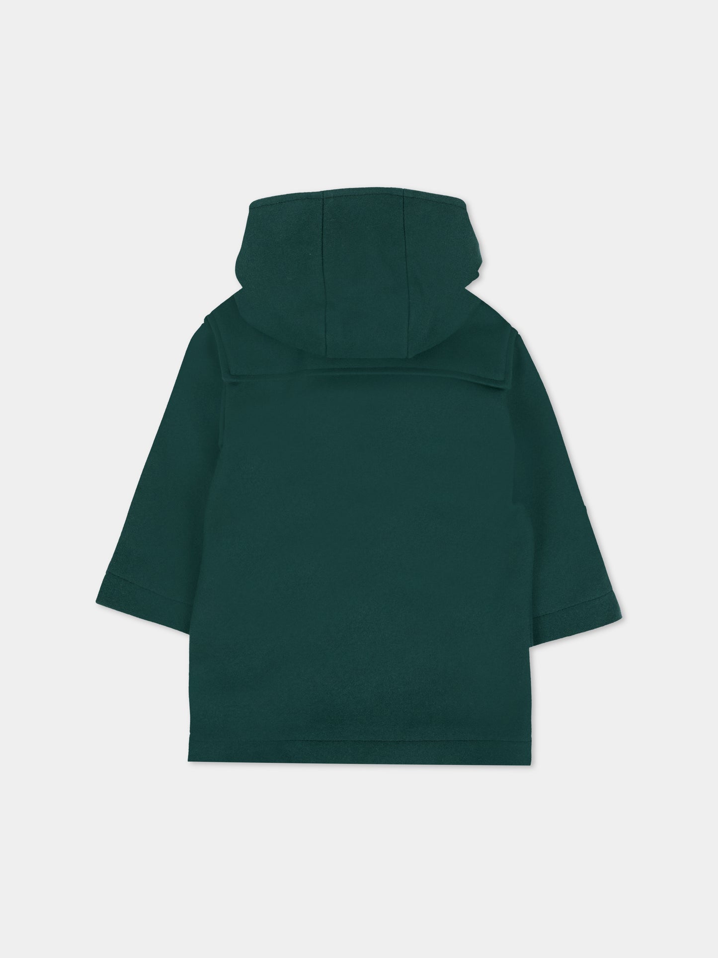 Cappotto verde per neonati con patch logato,Fendi Kids,BUA109 AUKO F0E3J