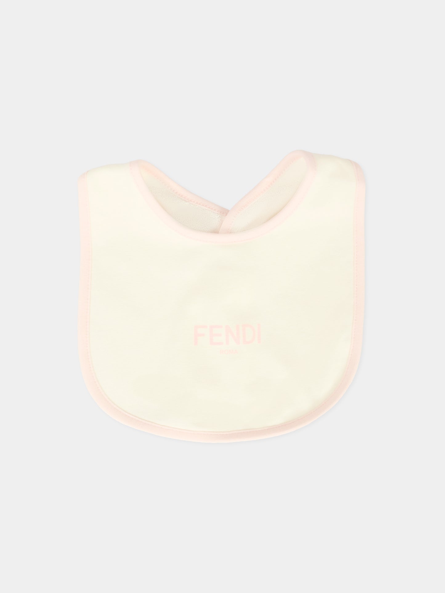 Set tutine rosa per neonata con orsetto Fendi,Fendi Kids,BUK141 ST8 F0C11