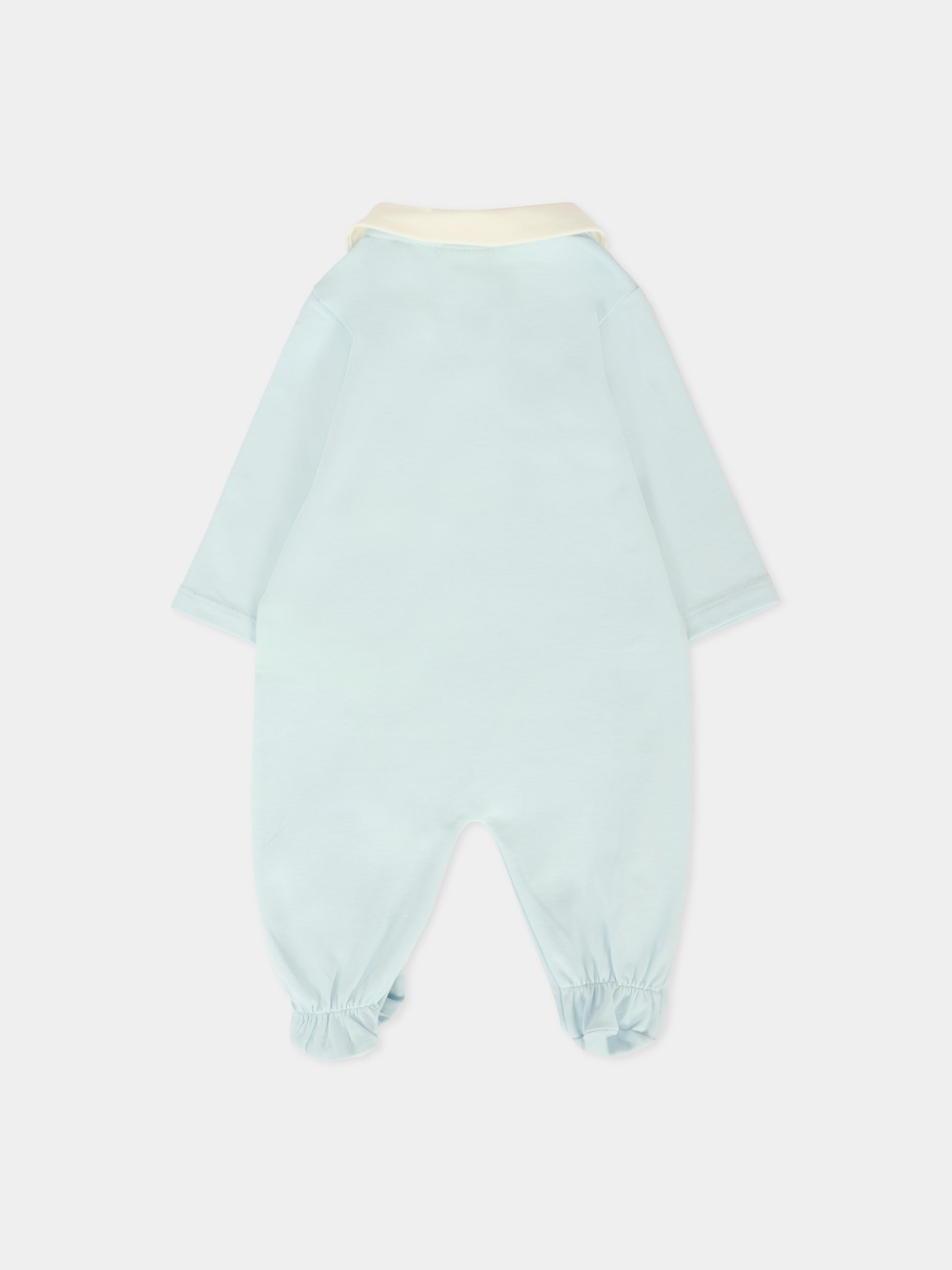 Set tutine azzurro per neonato con orsetto Fendi,Fendi Kids,BUK141 ST8 F19J4